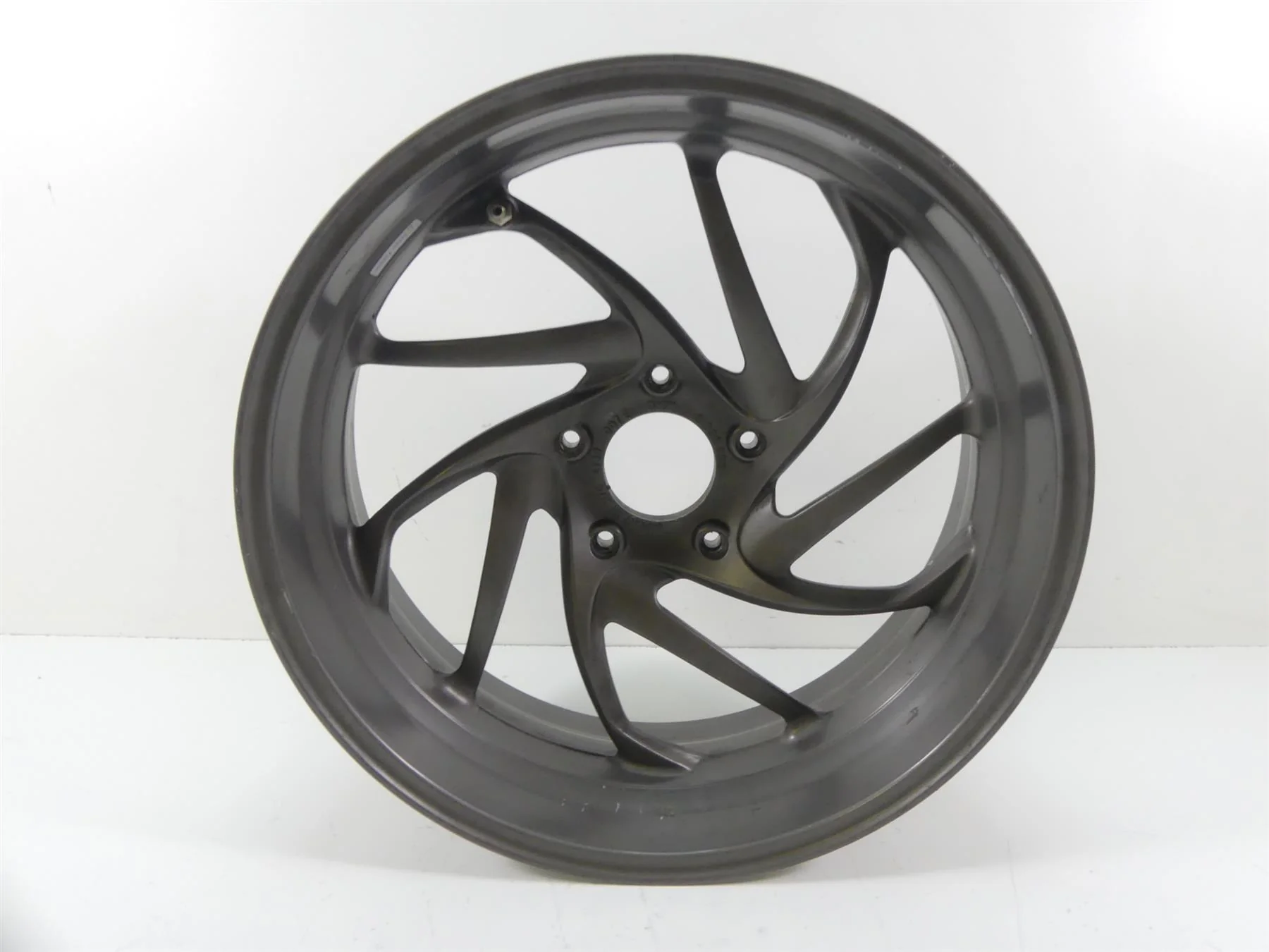 2015 BMW K1600GT K48 Straight Grey Rear Wheel Rim 17x6  36318529042 8528659
