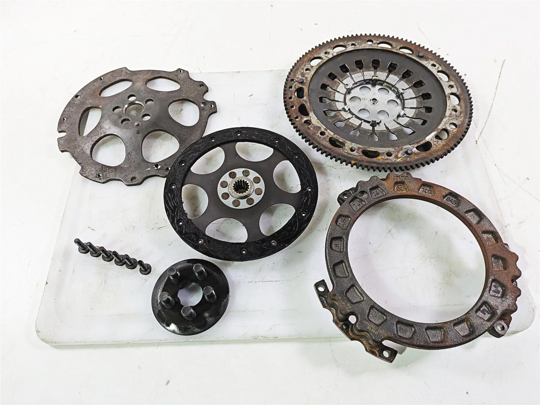 2015 BMW R nineT K21 Friction Clutch Pressure Plate Disc Set 591 Mi 21217697737 - Image 8