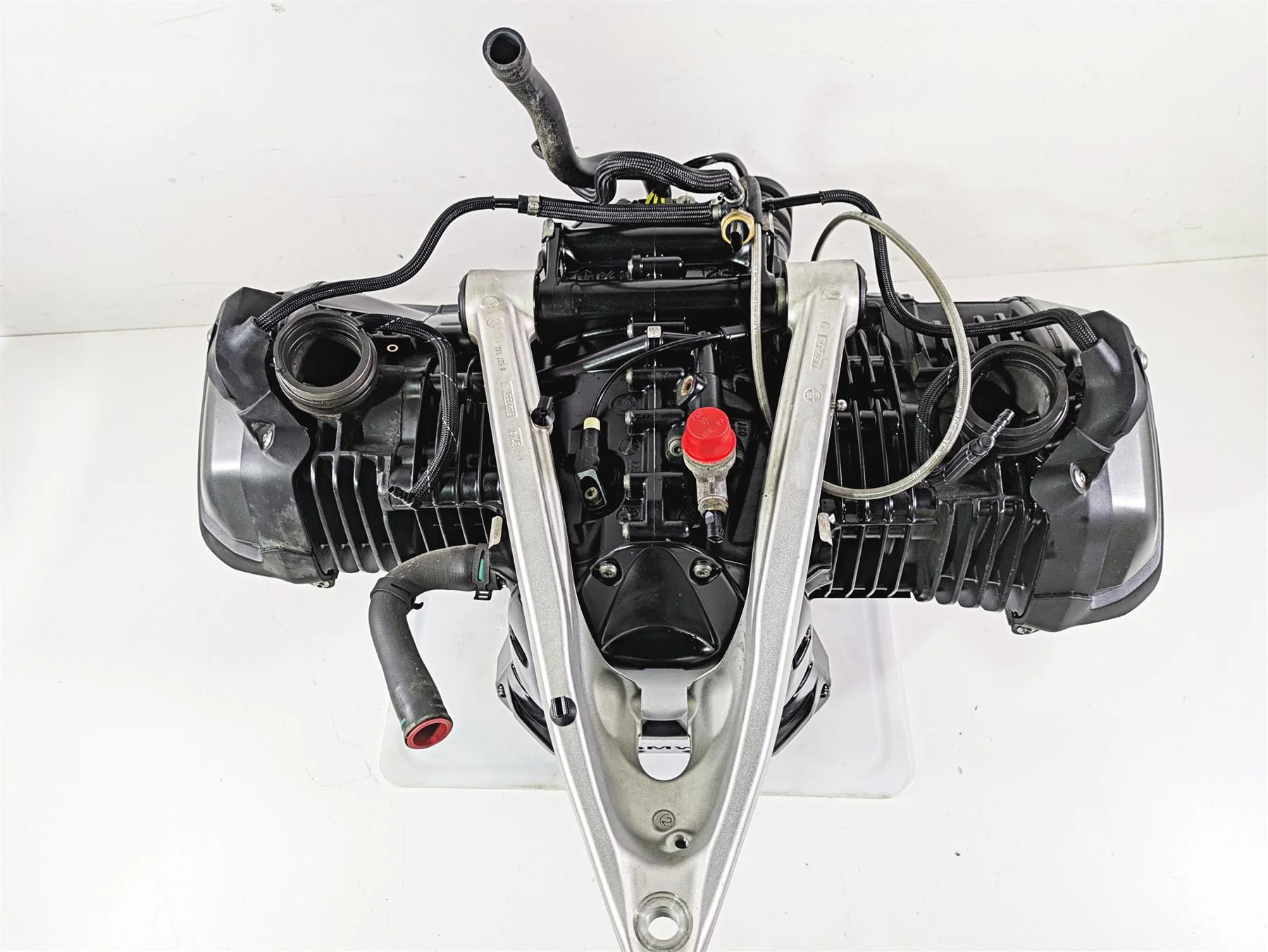 2015 BMW R1200 GS Adv K51 Running Engine Motor Black 39K Video 11008389100 - Image 3