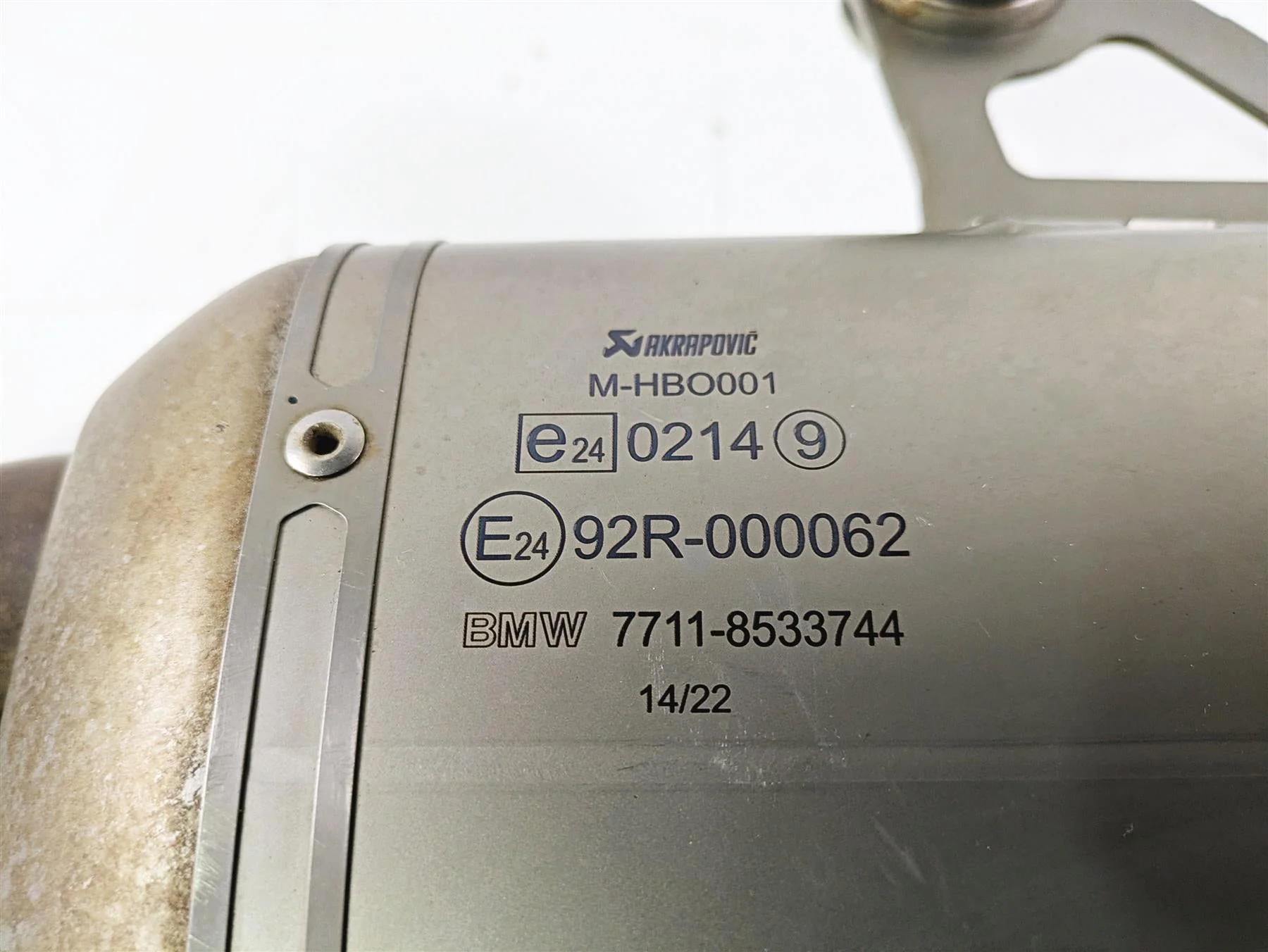 2015 BMW R1200GS Adv K51 Akrapovic Titanium Exhaust Pipe Muffler HP 77118533744 - Image 7