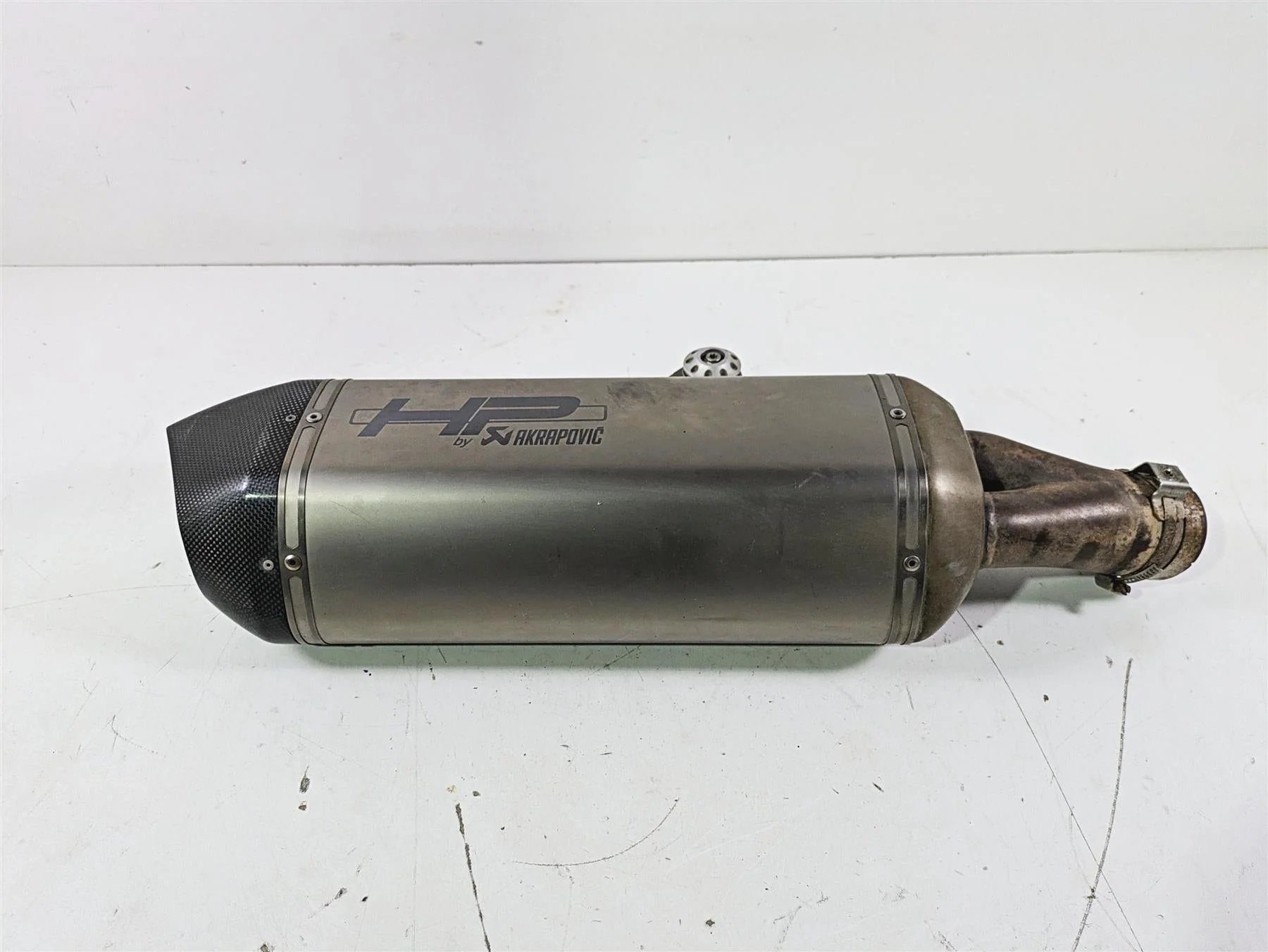2015 BMW R1200GS Adv K51 Akrapovic Titanium Exhaust Pipe Muffler HP 77118533744 - Image 9