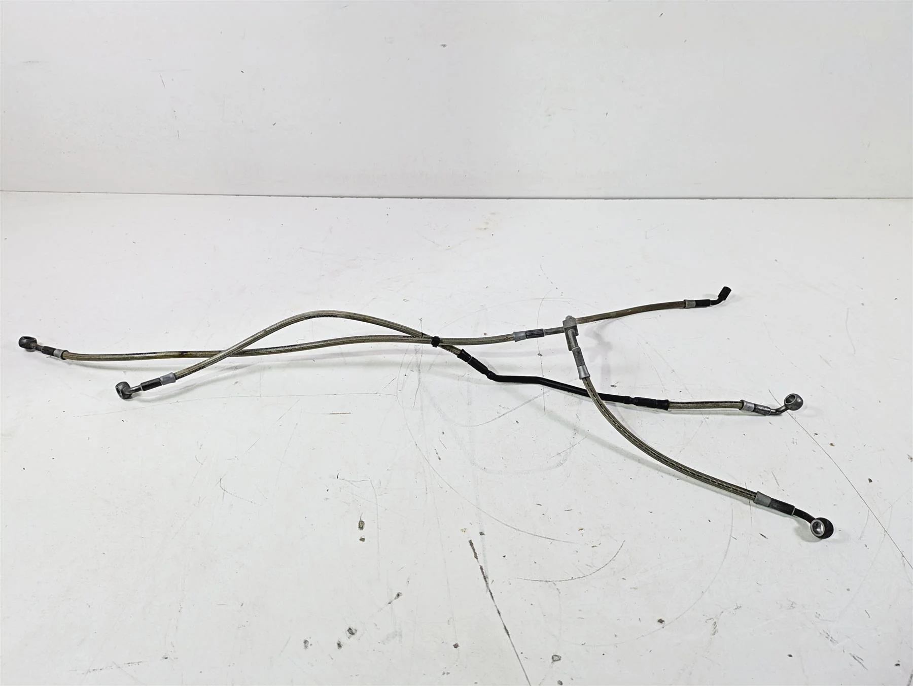 2015 BMW R1200GS Adv K51 Front Abs Brake Line Hose Set 34328526553 34328526552 - Image 3