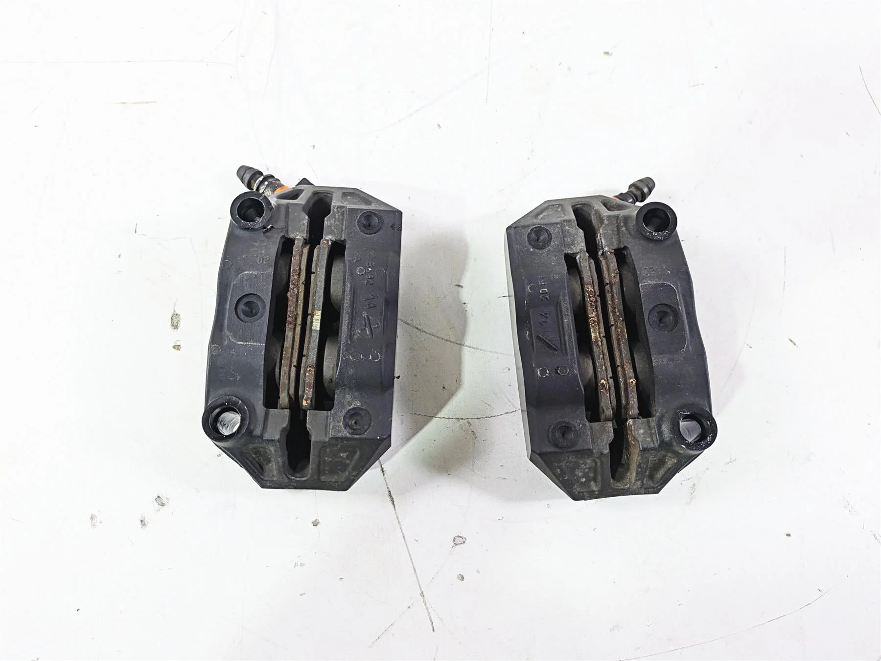 2015 BMW R1200GS Adv K51 Front Brake Caliper Set Brembo 100mm 34118556206 - Image 9