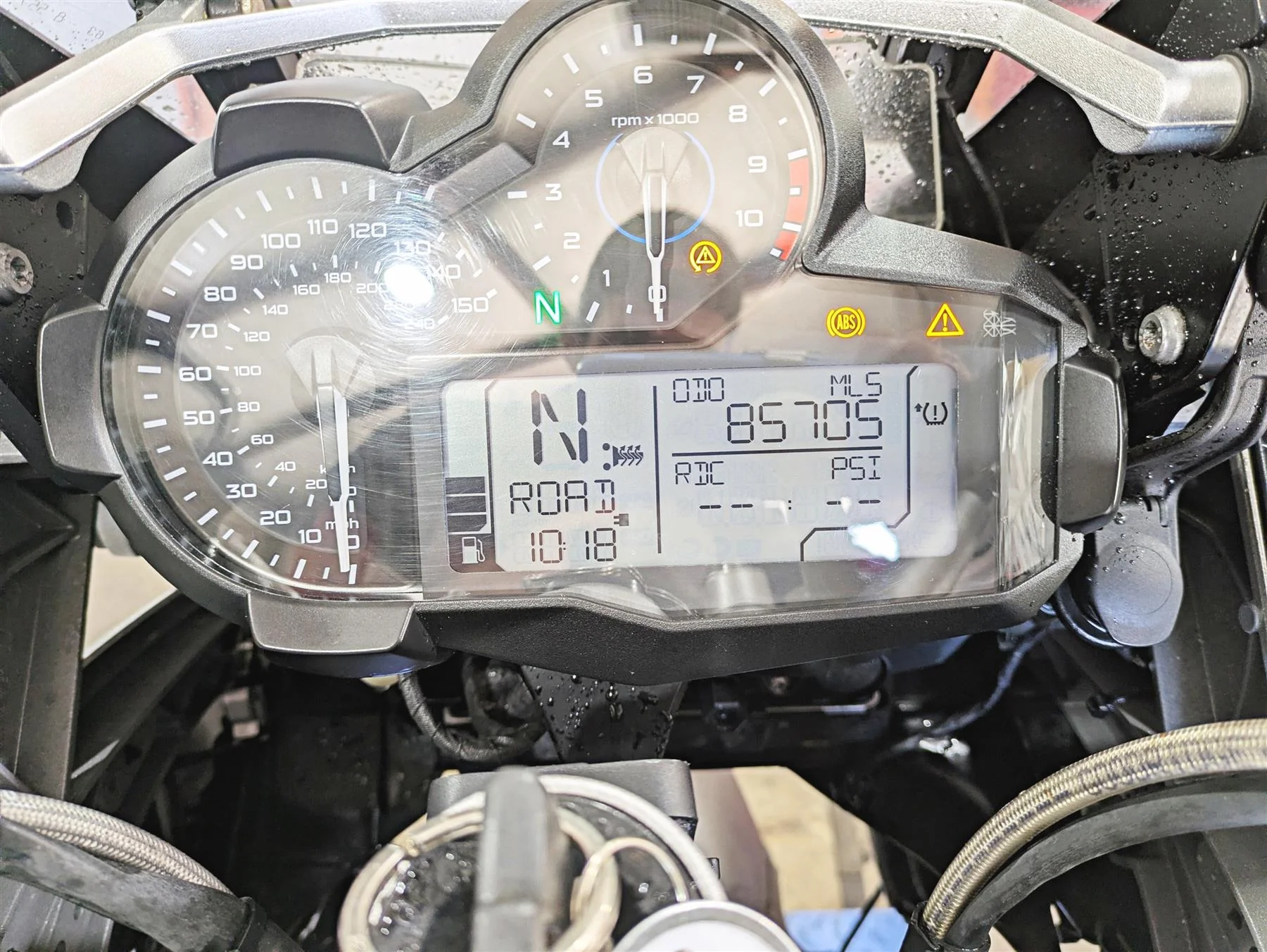 2015 BMW R1200GS  K50 Speedometer Gauge Instrument Cluster 85K 62118393191 - Image 2