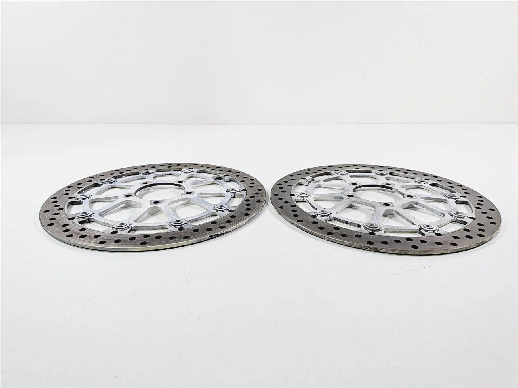 2015 Ducati Diavel Dark Brembo Front Brake Disc Rotor Set 4.4mm 49241011A - Image 10