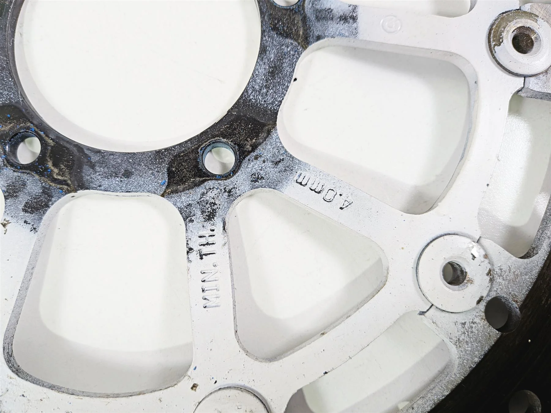 2015 Ducati Diavel Dark Brembo Front Brake Disc Rotor Set 4.4mm 49241011A - Image 8