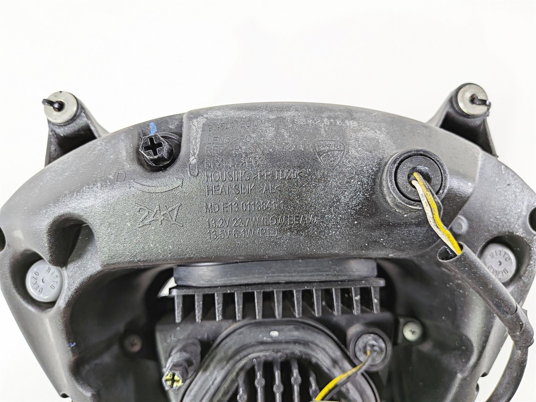 2015 Ducati Diavel Dark Headlight Head Light Lamp -Scratch 52020121B - Image 9