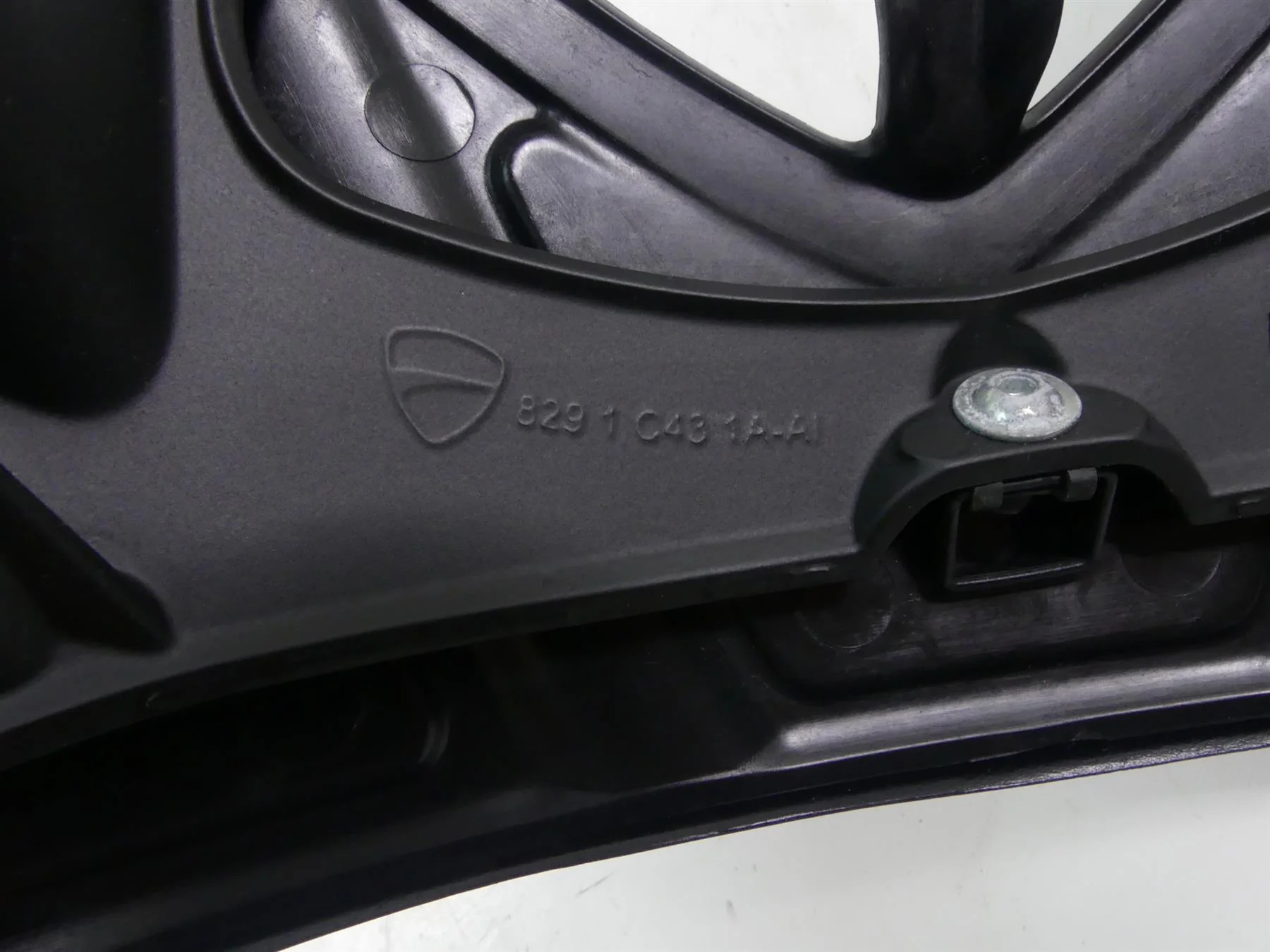 2015 Ducati Diavel Dark Headlight Holder Visor Cover Fairing - Read 8291C431AA - Image 3