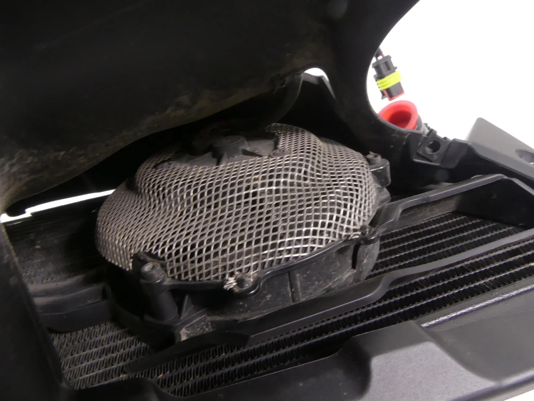 2015 Ducati Diavel Dark Left Radiator Cooler Fan Cover Set - Read 54840891B - Image 7