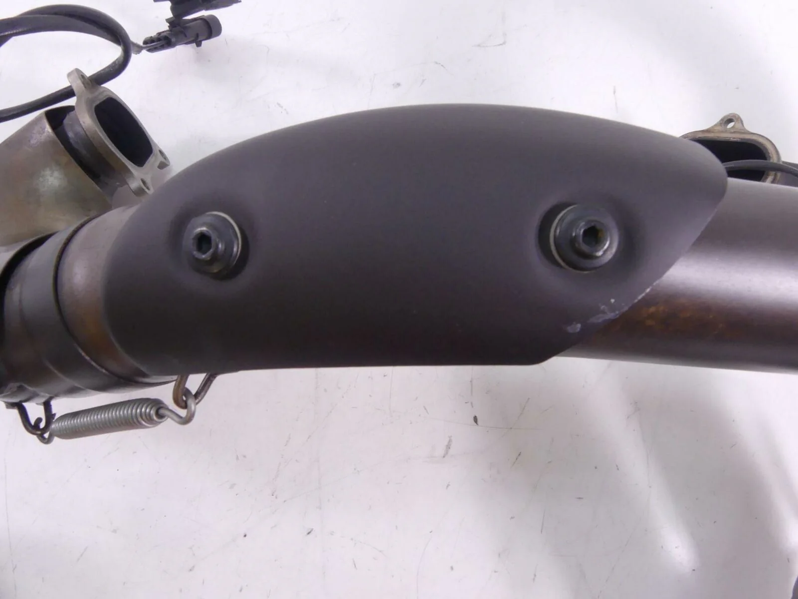2015 Ducati Diavel Dark OEM Exhaust Header Manifold Pipe & Servo Set 57211562B - Image 12