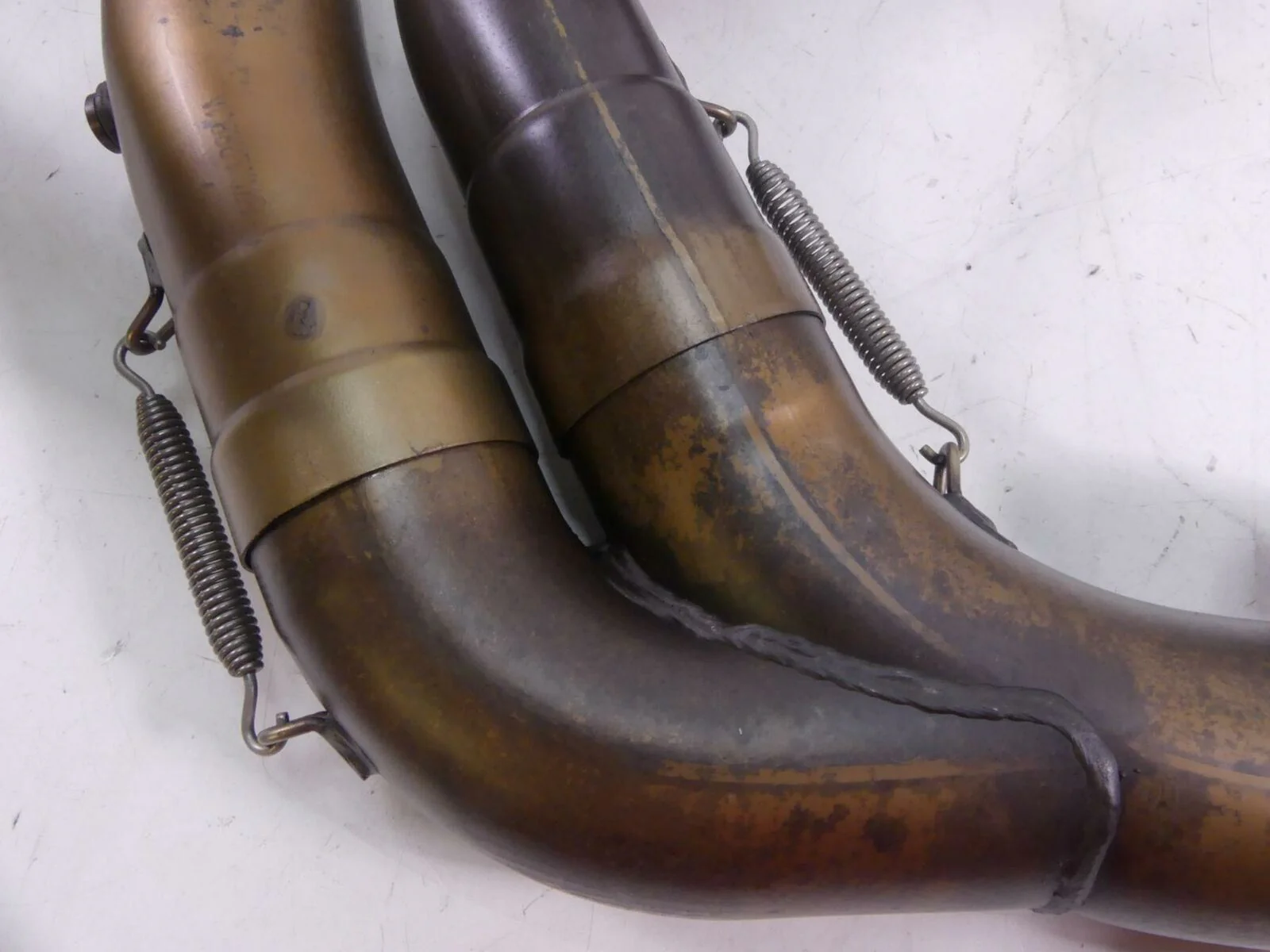2015 Ducati Diavel Dark OEM Exhaust Header Manifold Pipe & Servo Set 57211562B - Image 6