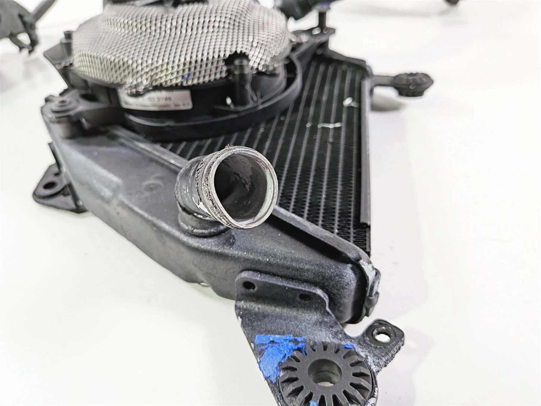 2015 Ducati Diavel Dark Right Coolant Radiator Fan Set 54840881B - Image 13