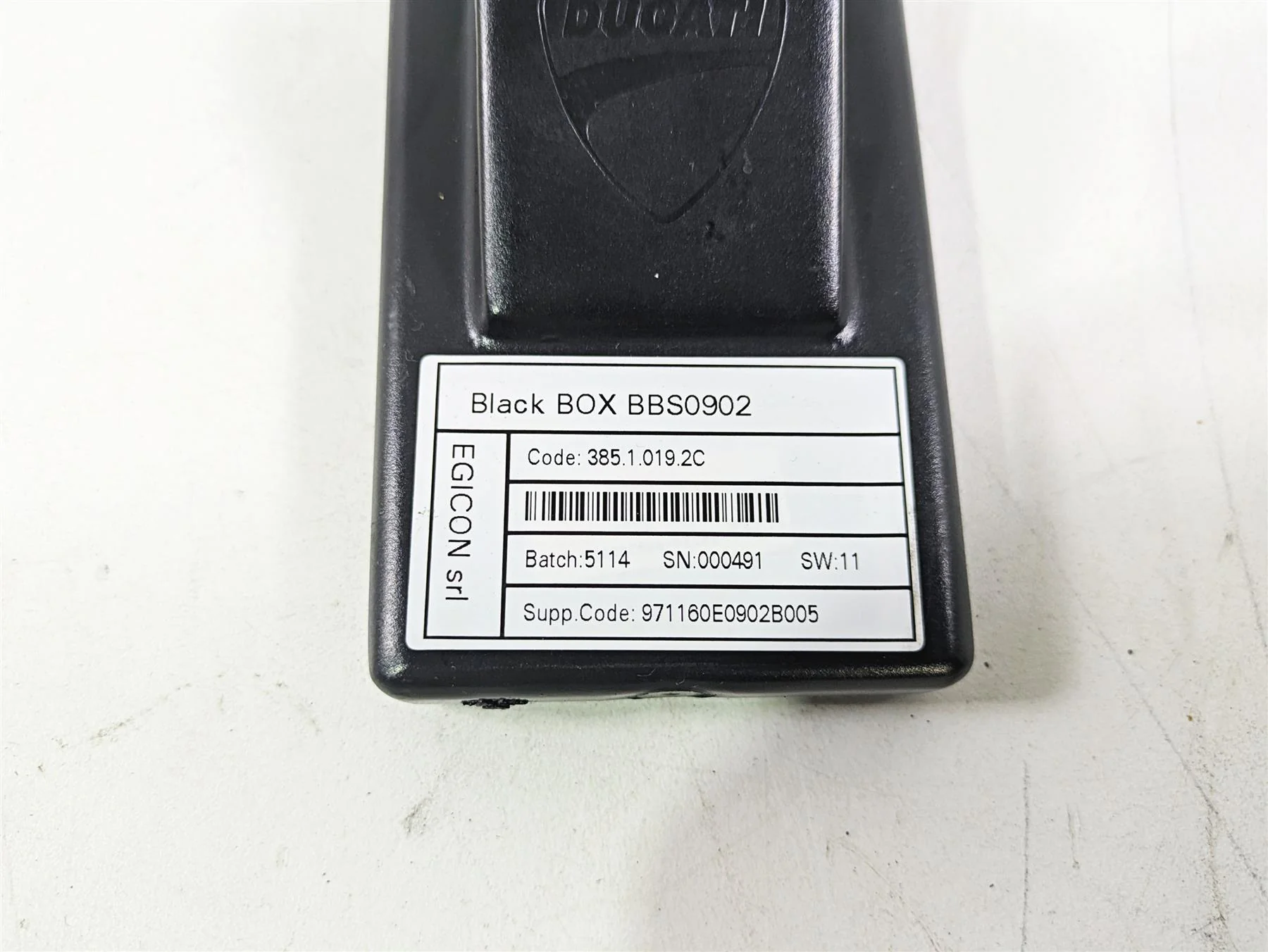 2015 Ducati Hypermotard 821 SP Black Box BBS0902 Control Module Unit 38510192C - Image 5