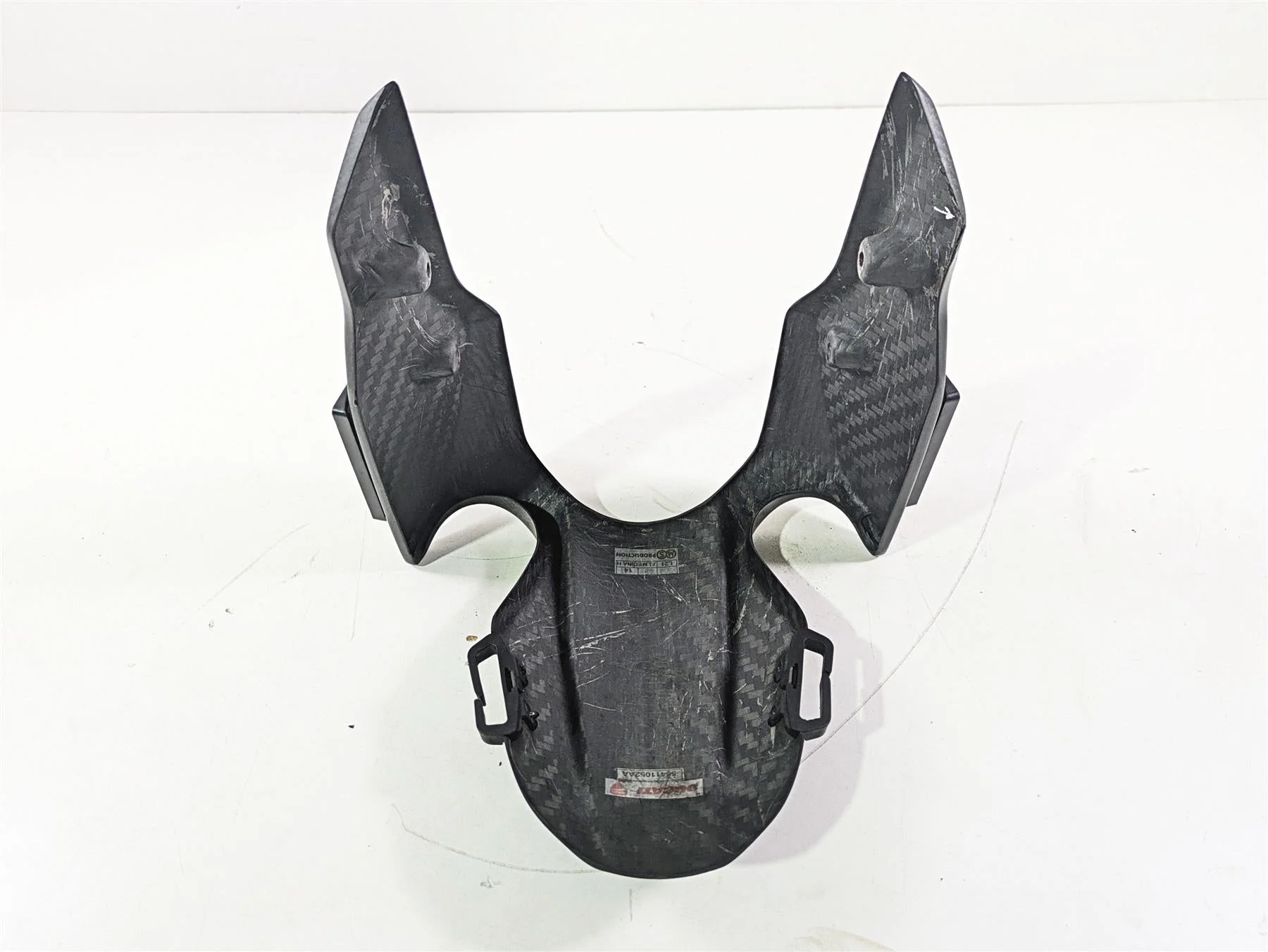 2015 Ducati Hypermotard 821 SP Carbon Fiber Lower Front Fender - Read 56411052AA - Image 9