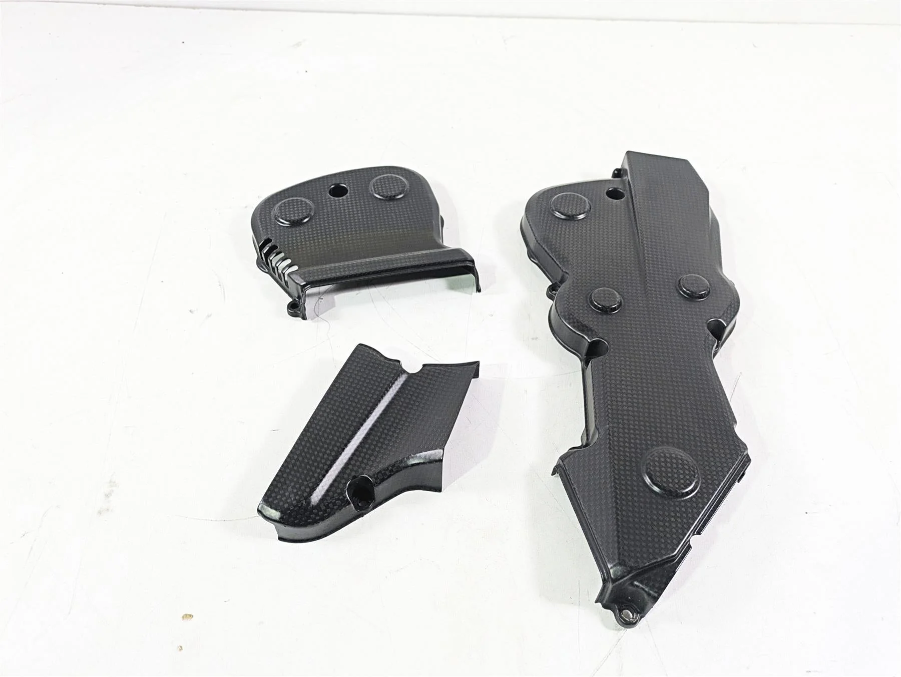 2015 Ducati Hypermotard 821 SP Carbon Fiber Timing Cover Set 24511411A 24511101B