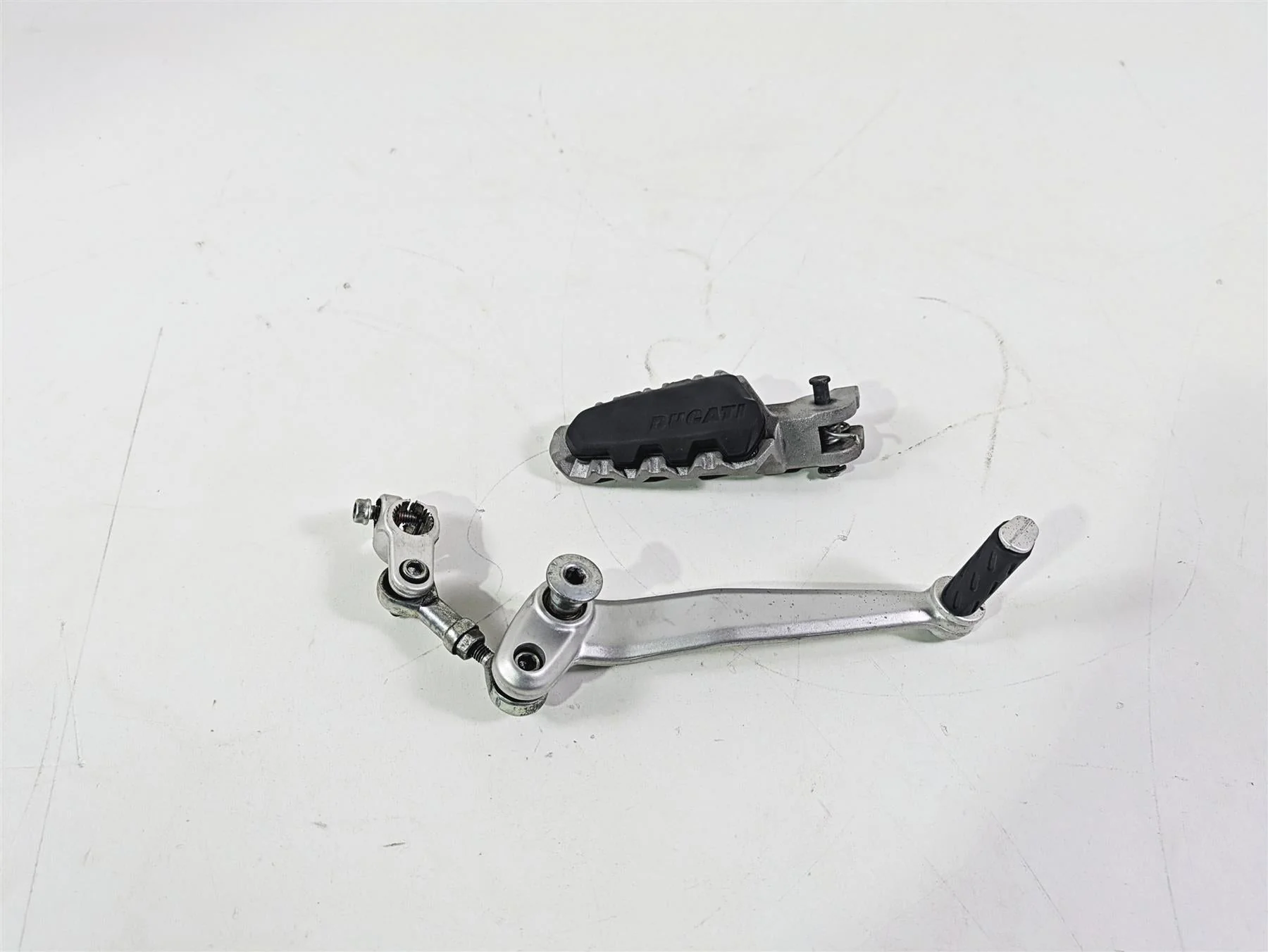 2015 Ducati Hypermotard 821 SP Left Foot Peg & Shift Lever 82412111AA 45630751BA