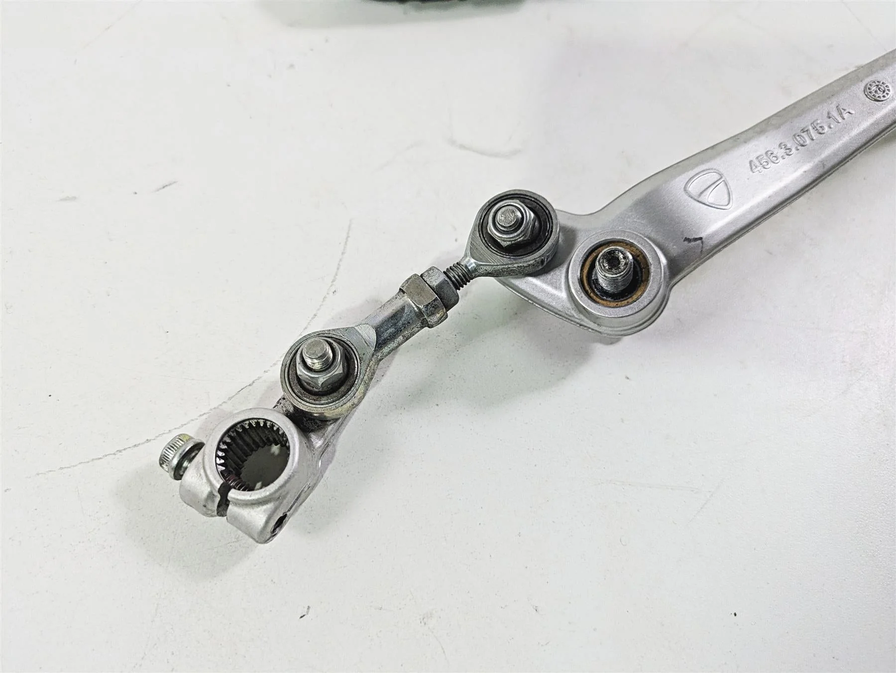2015 Ducati Hypermotard 821 SP Left Foot Peg & Shift Lever 82412111AA 45630751BA - Image 9