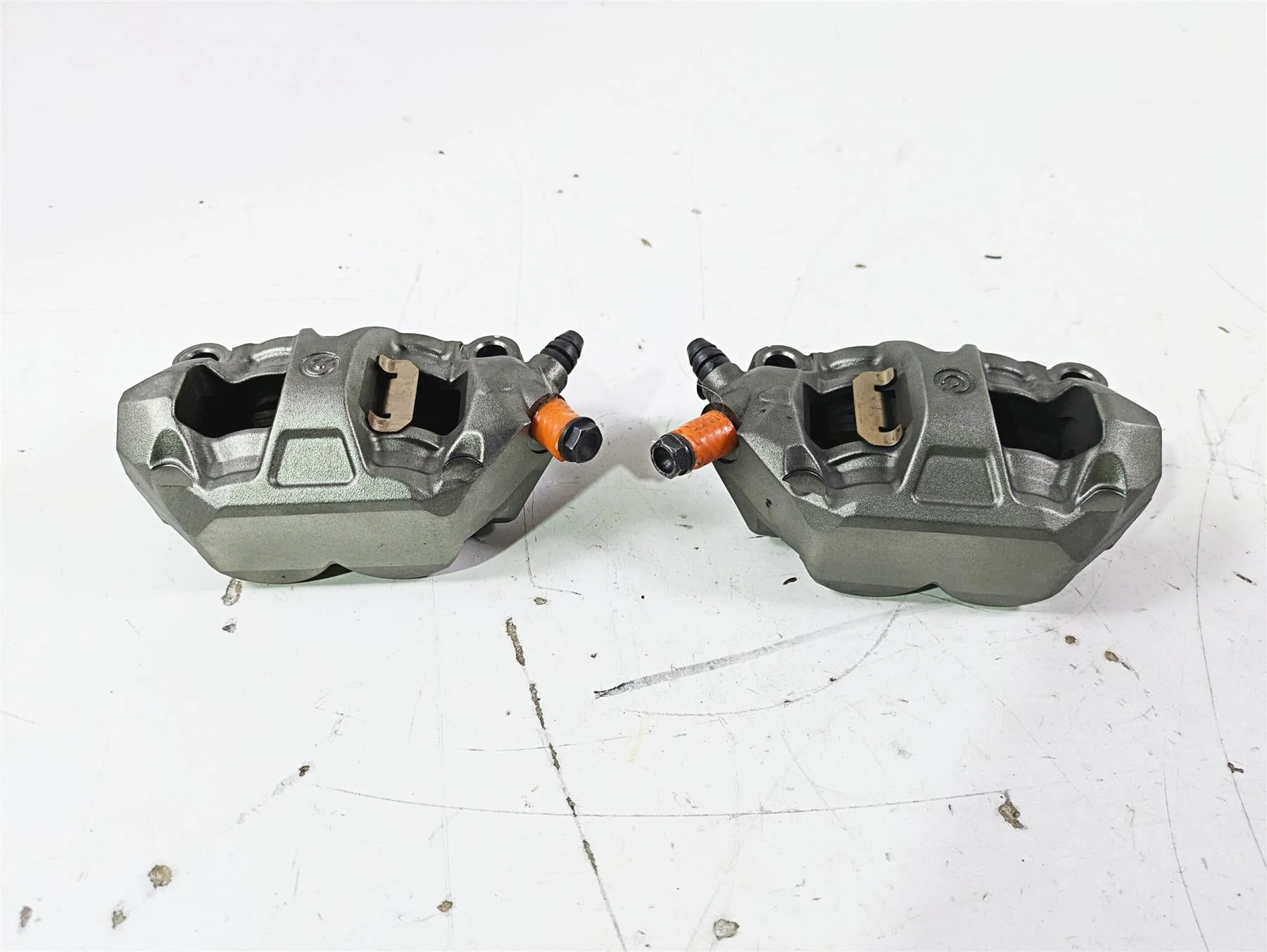 2015 Ducati Panigale 1299 S Front Brake Caliper Set Brembo 100mm 61041371A - Image 3