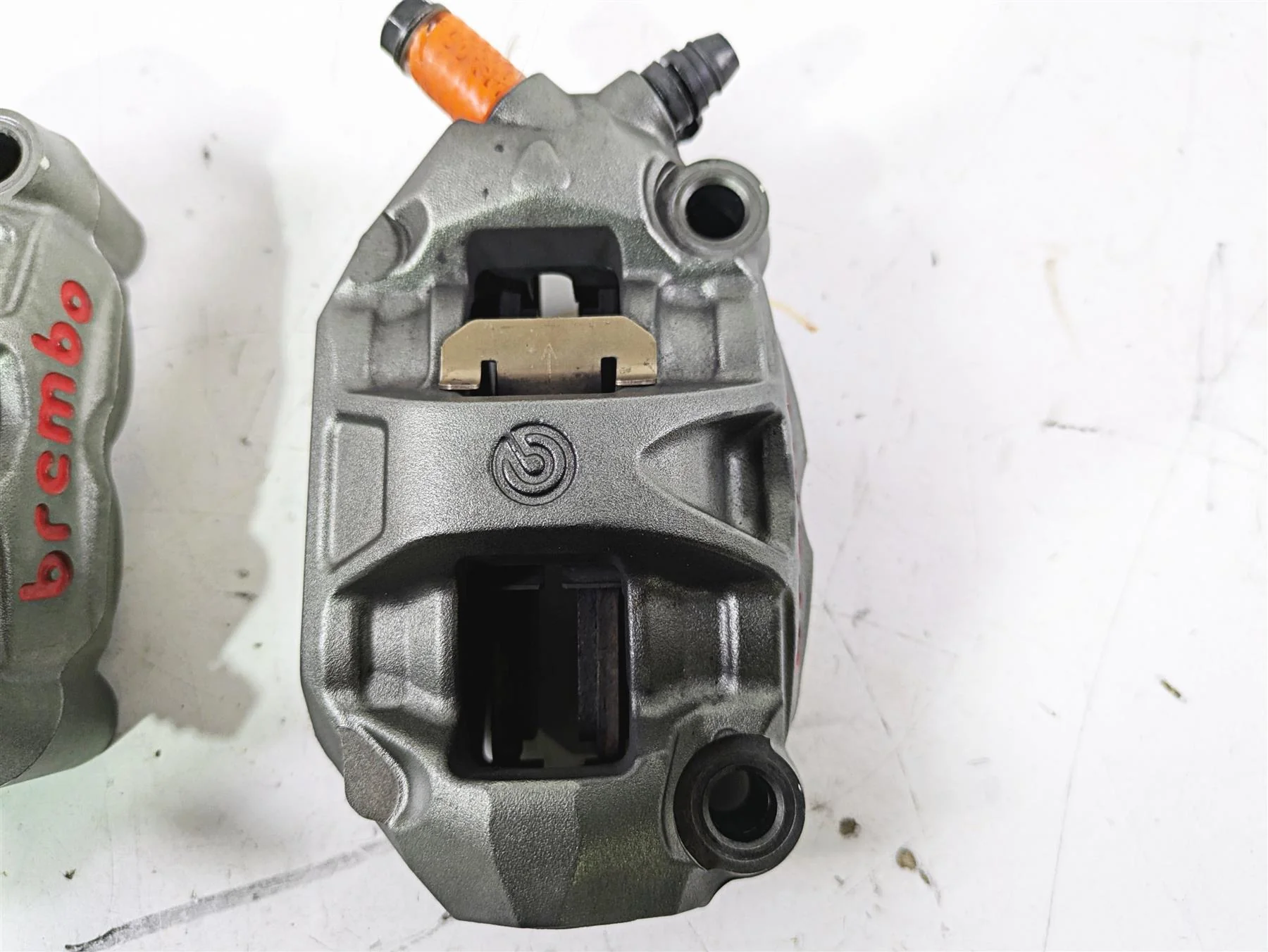2015 Ducati Panigale 1299 S Front Brake Caliper Set Brembo 100mm 61041371A - Image 6
