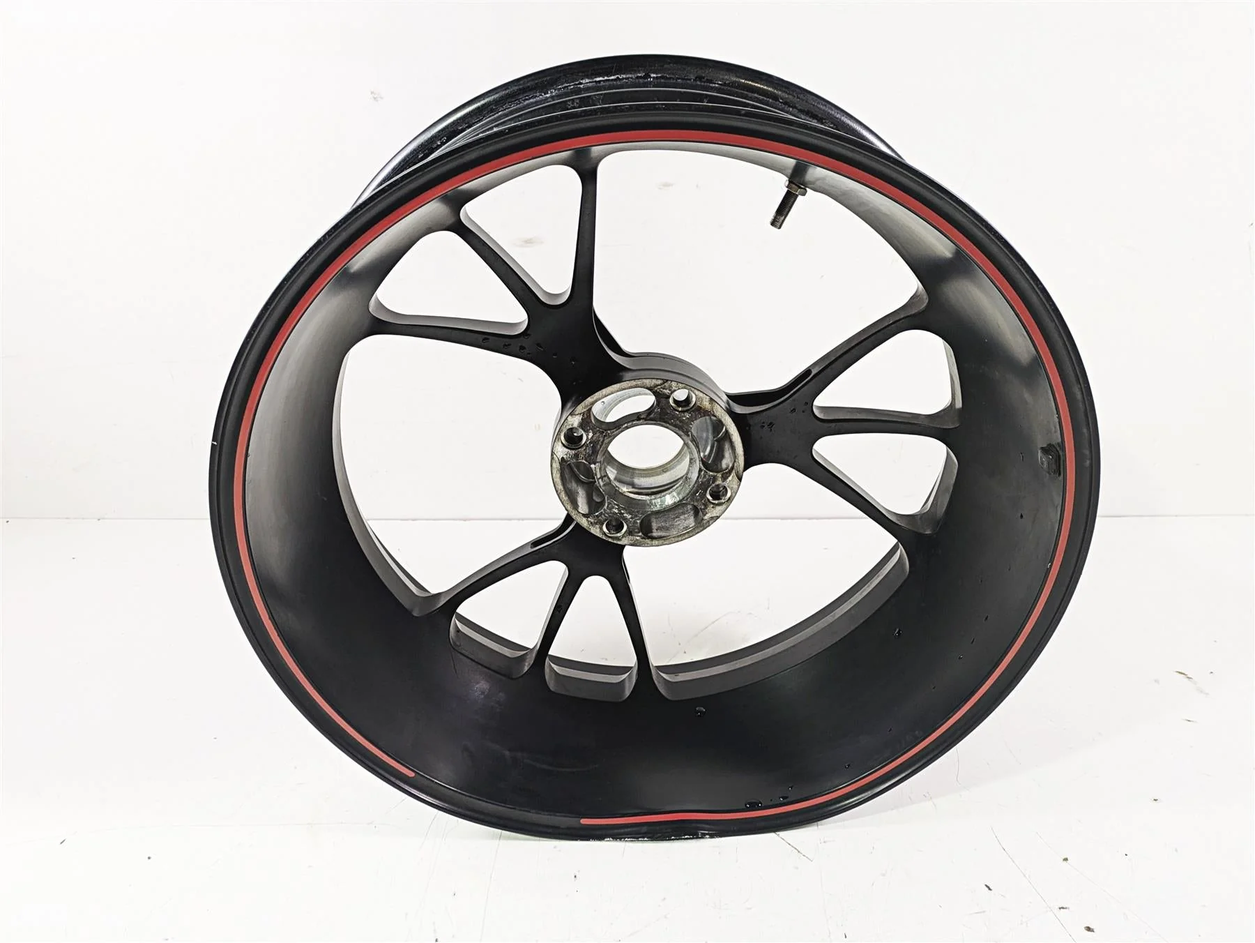 2015 Ducati Panigale 1299 S Rear Marchesini 6x17 Wheel Rim DENT 50221501AB - Image 3