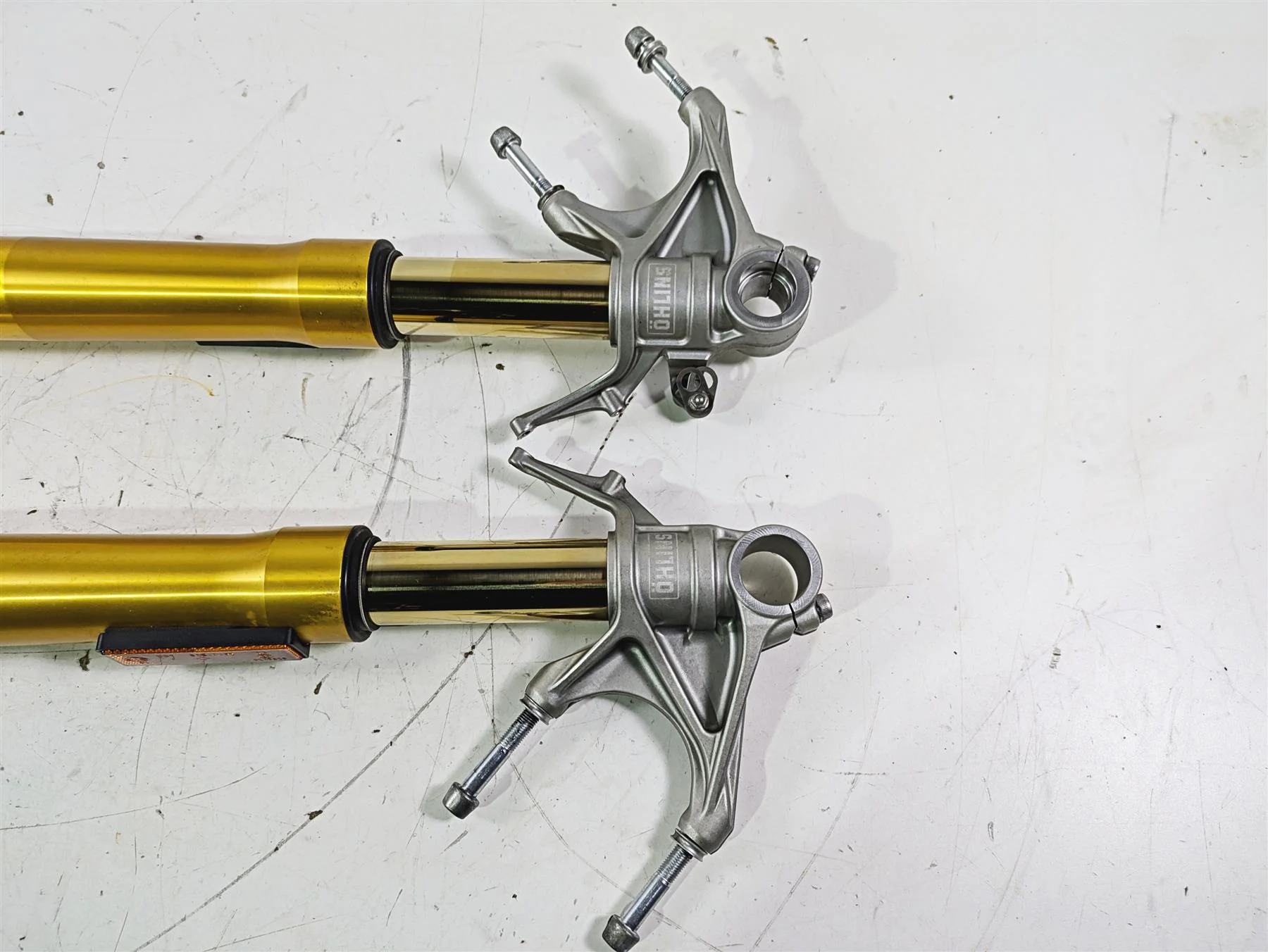 2015 Ducati Panigale 1299 S Straight Ohlins Front Forks 34420711A 34520711A - Image 12