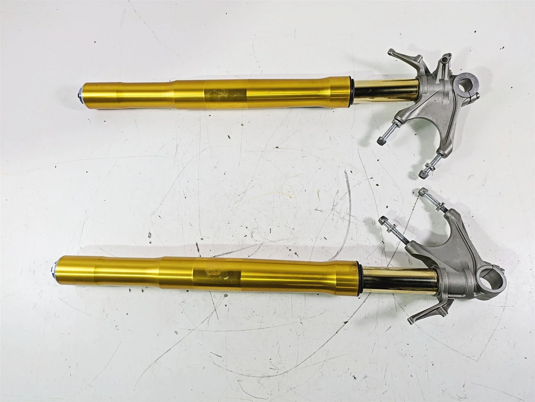 2015 Ducati Panigale 1299 S Straight Ohlins Front Forks 34420711A 34520711A - Image 2