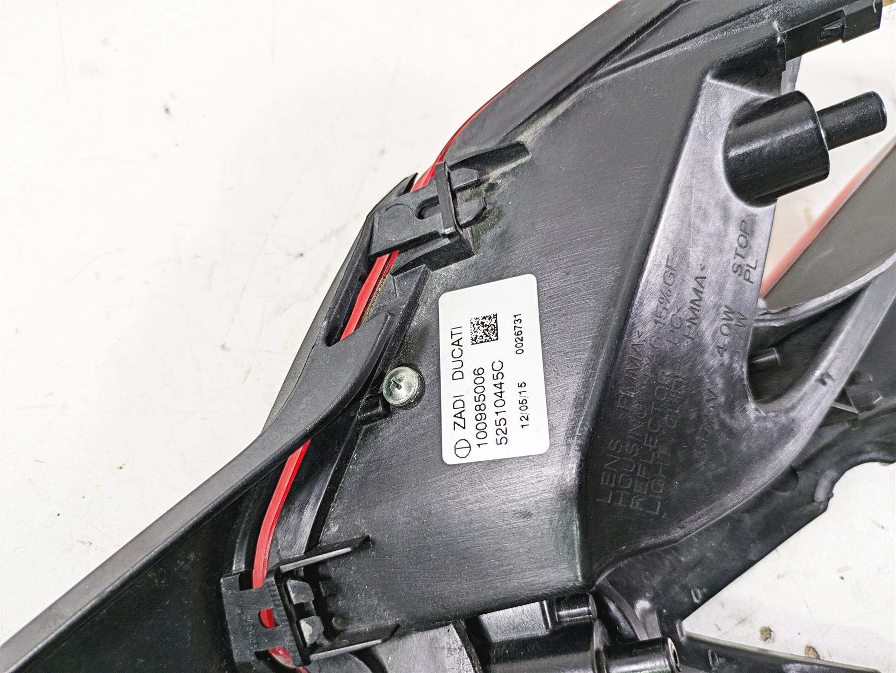 2015 Ducati Panigale 1299 S Taillight Tail Light & Cover 52510445C - Image 10