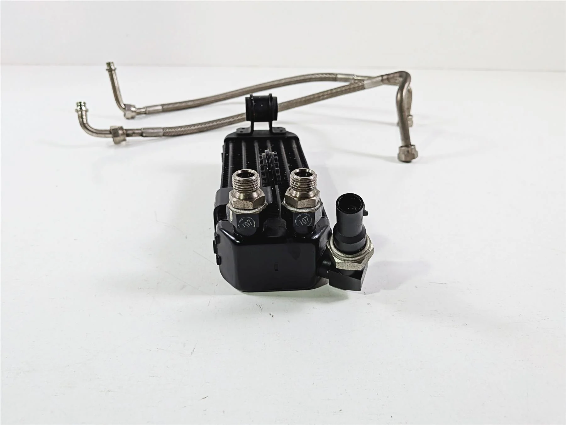 2015 Ducati Scrambler Urban Enduro Oil Cooler Radiator & Lines 54841061C - Image 3