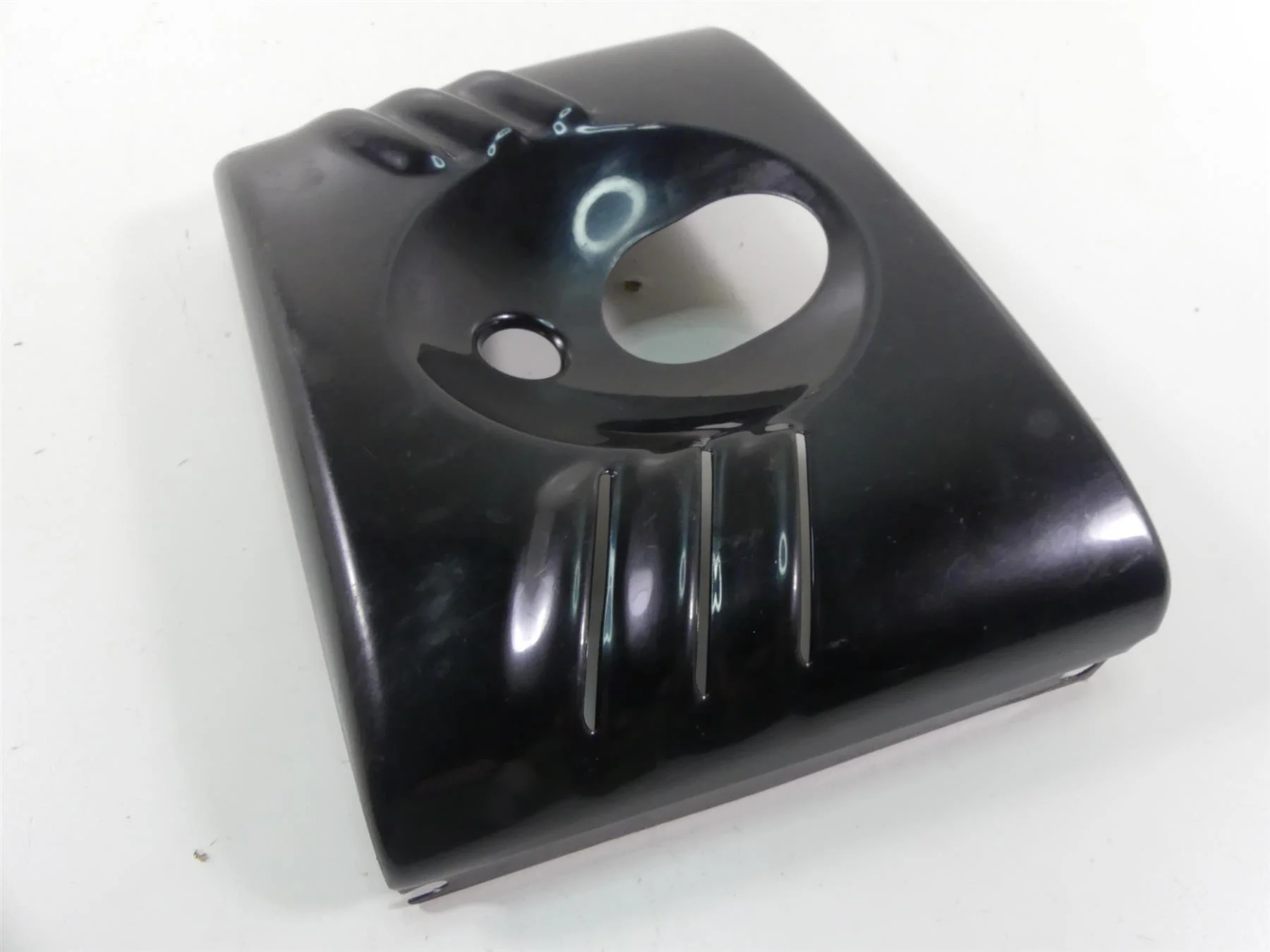 2015 Harley FLS Softail Slim Black Head Lamp Fork Cover Cowl Set 45900032 - Image 4