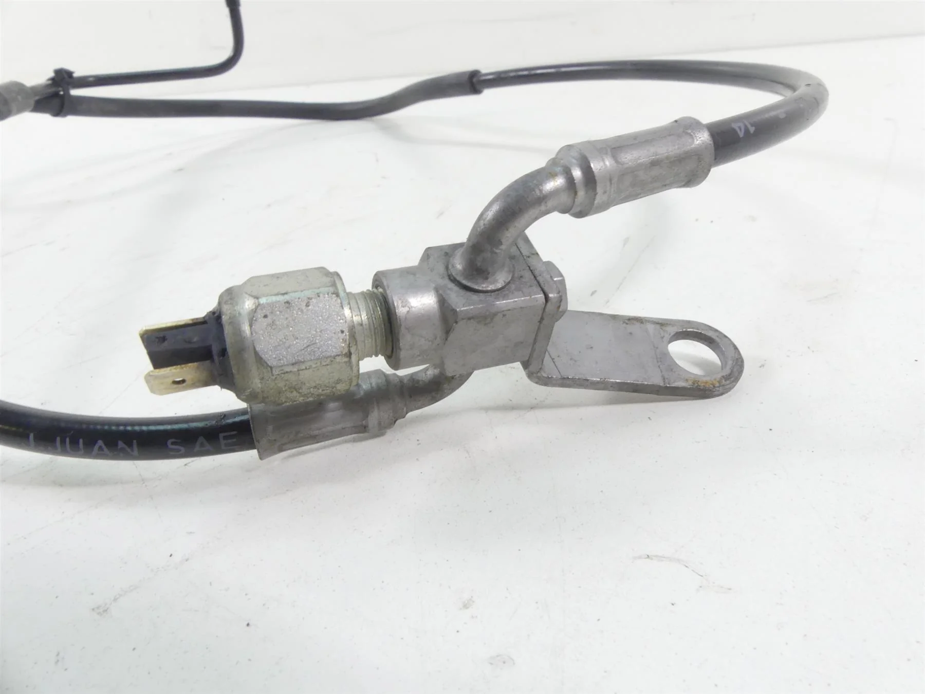 2015 Harley FLS Softail Slim Rear Brake Caliper & Bracket & Line 41300097 - Image 8