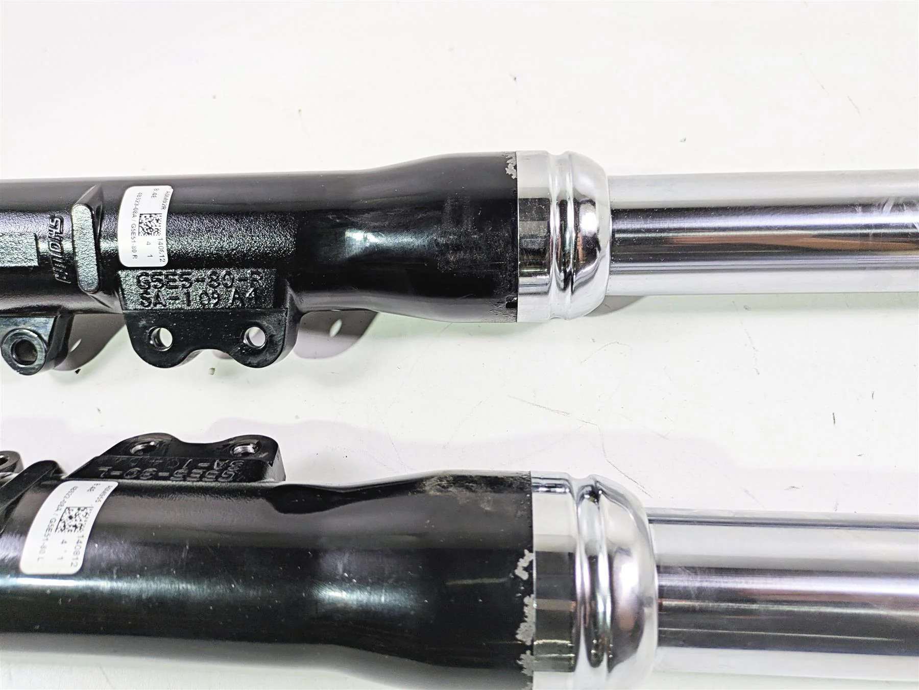 2015 Harley FXDF Dyna Fat Bob Fork Leg Set - No Leaks 49mm 48623-08A 48622-08A - Image 8