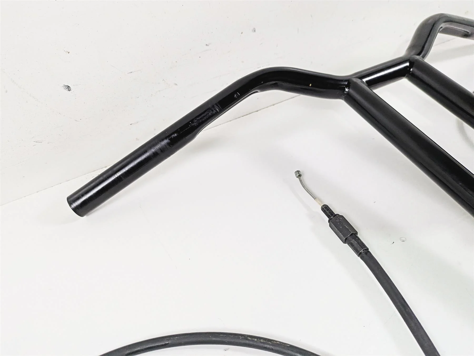 2015 Harley FXDF Dyna Fat Bob Handlebar Handle Bar 14" Tall & Cables - Image 6