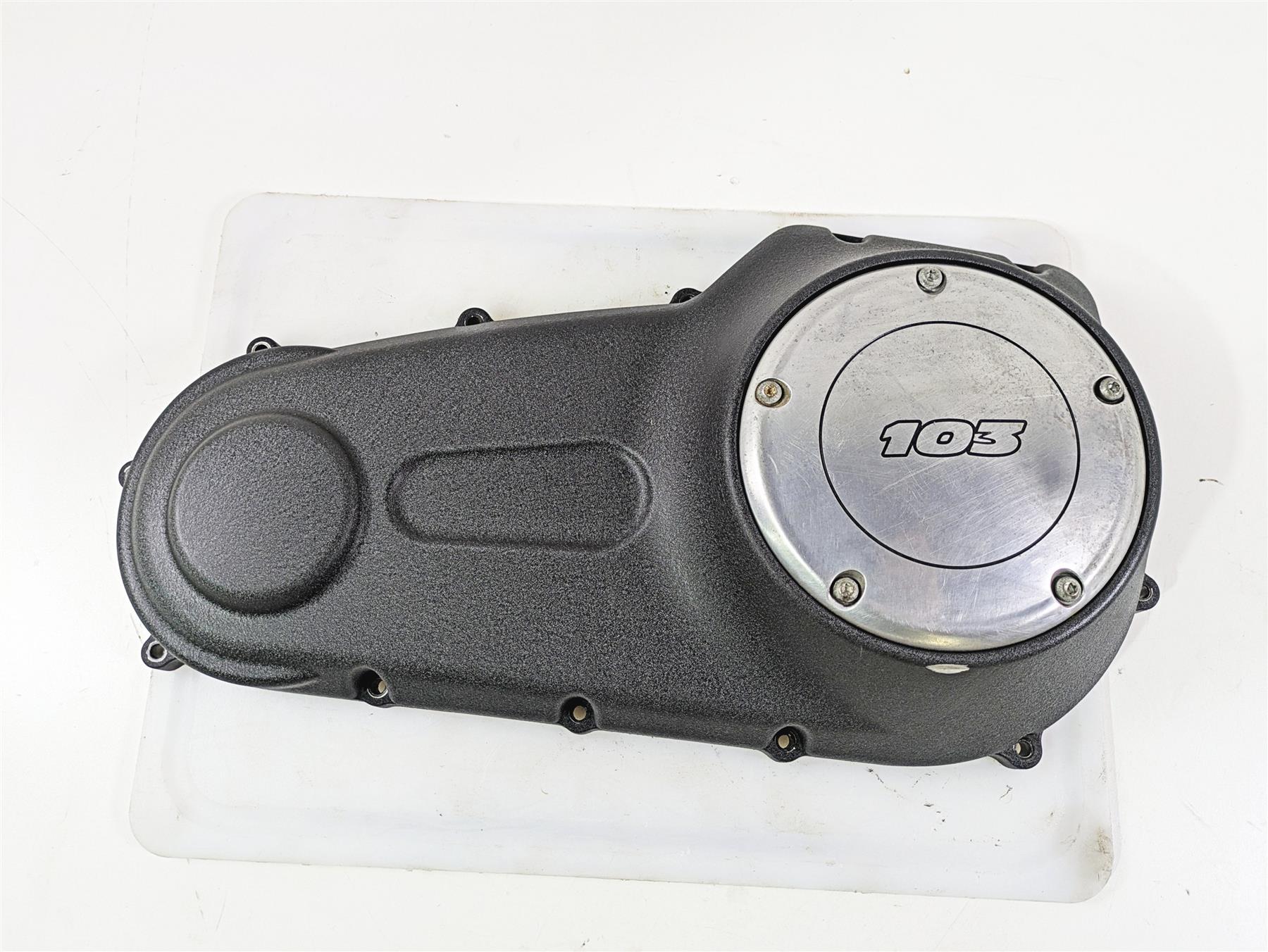 2015 Harley FXDF Dyna Fat Bob Outer Primary Drive Clutch Cover 60784-06 - Image 7