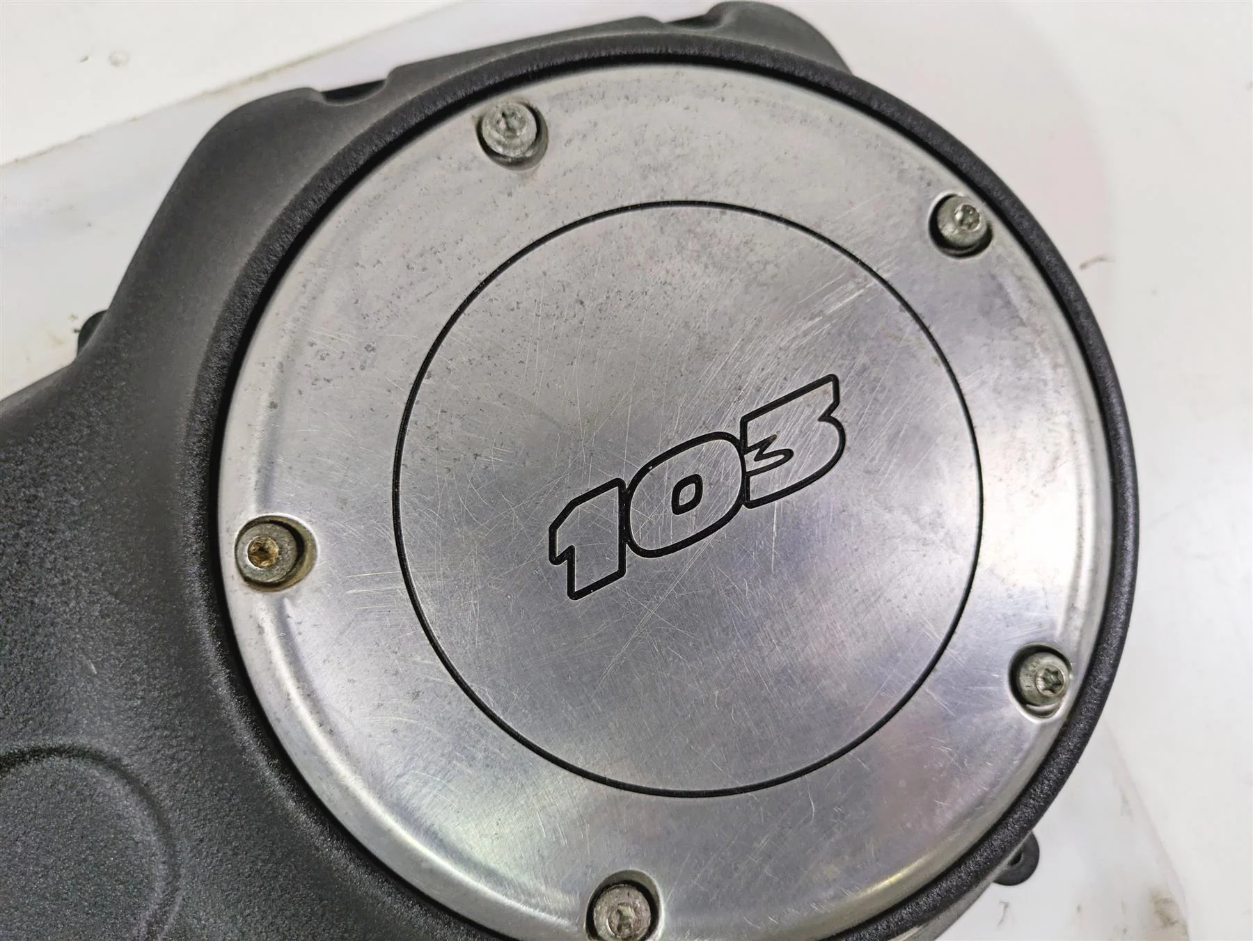 2015 Harley FXDF Dyna Fat Bob Outer Primary Drive Clutch Cover 60784-06 - Image 8