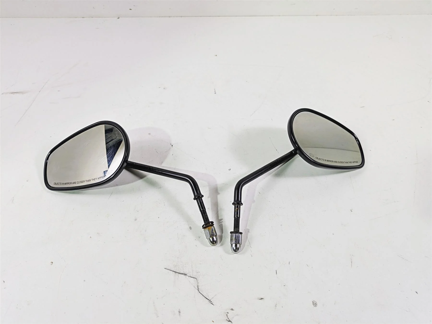 2015 Harley FXDF Dyna Fat Bob Rear View Mirror Set 91909-03B 91910-03B