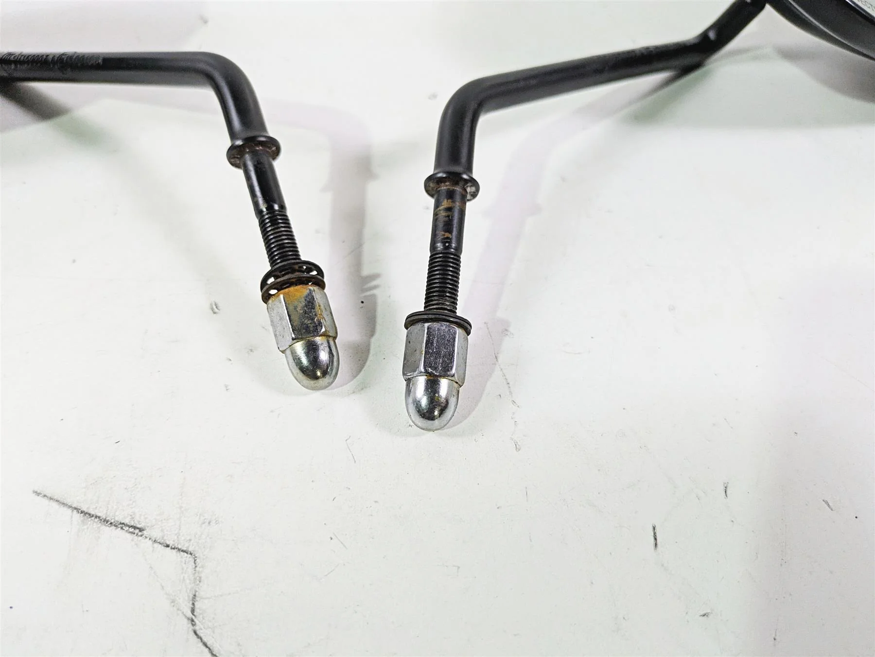 2015 Harley FXDF Dyna Fat Bob Rear View Mirror Set 91909-03B 91910-03B - Image 7