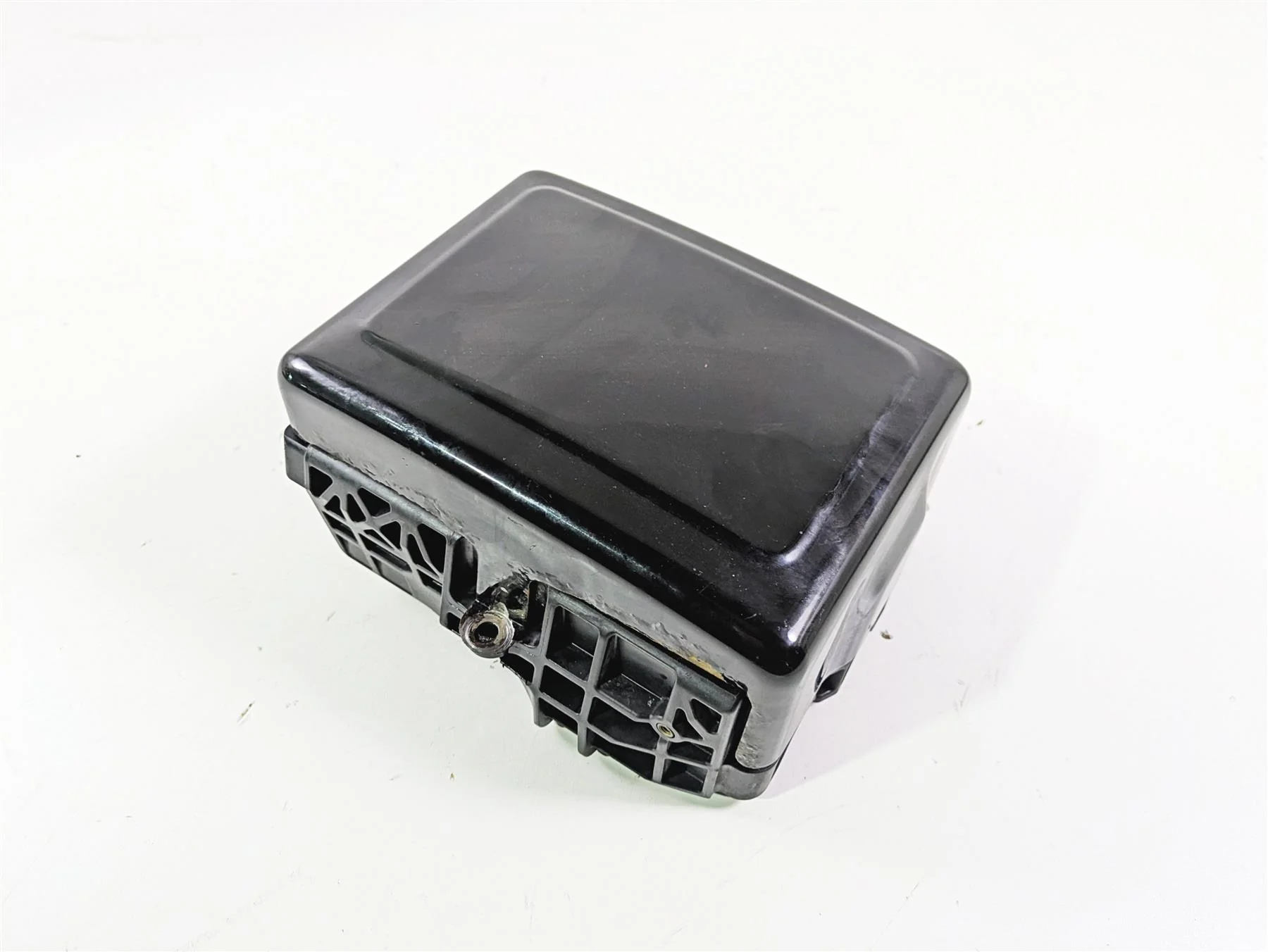 2015 Harley FXDF Dyna Fat Bob Right Battery Tray & Cover 66444-12DH 70379-06B - Image 2