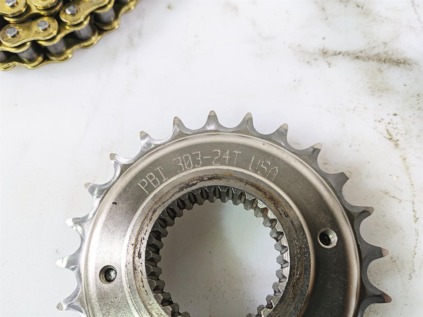 2015 Harley FXDL Dyna Low Rider Bulletproof Chain Sprocket Kit 24T 51T PBT 303 - Image 6