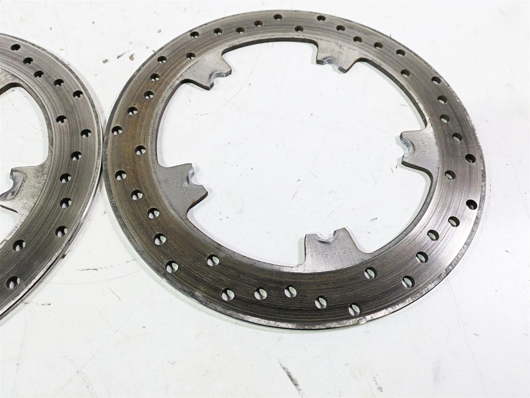 2015 Harley FXDL Dyna Low Rider Front Brake Disc Rotor Set 44553-06A - Image 6