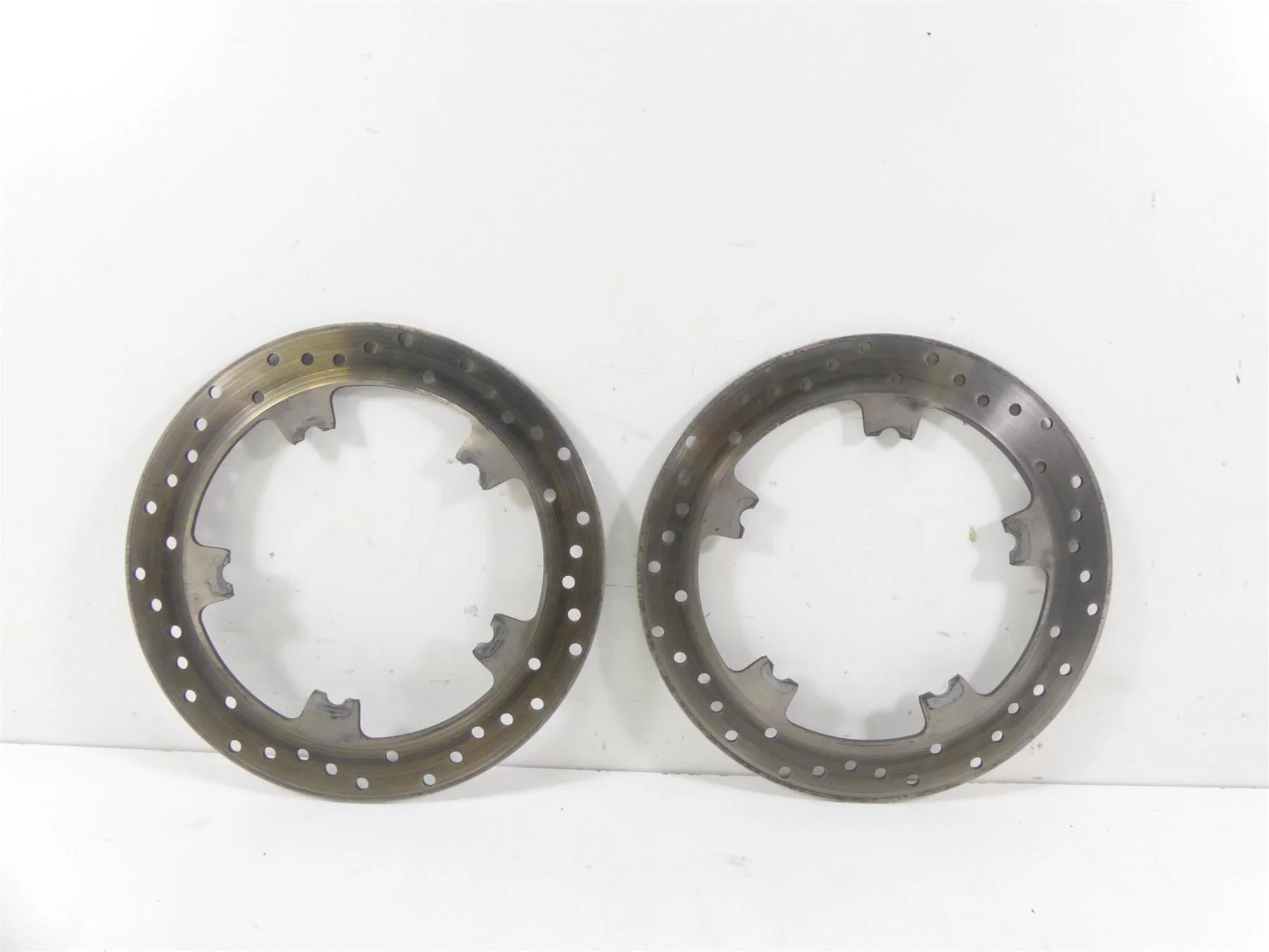 2015 Harley FXDL Dyna Low Rider Front Brake Rotor Disc Set 44553-06A - Image 7