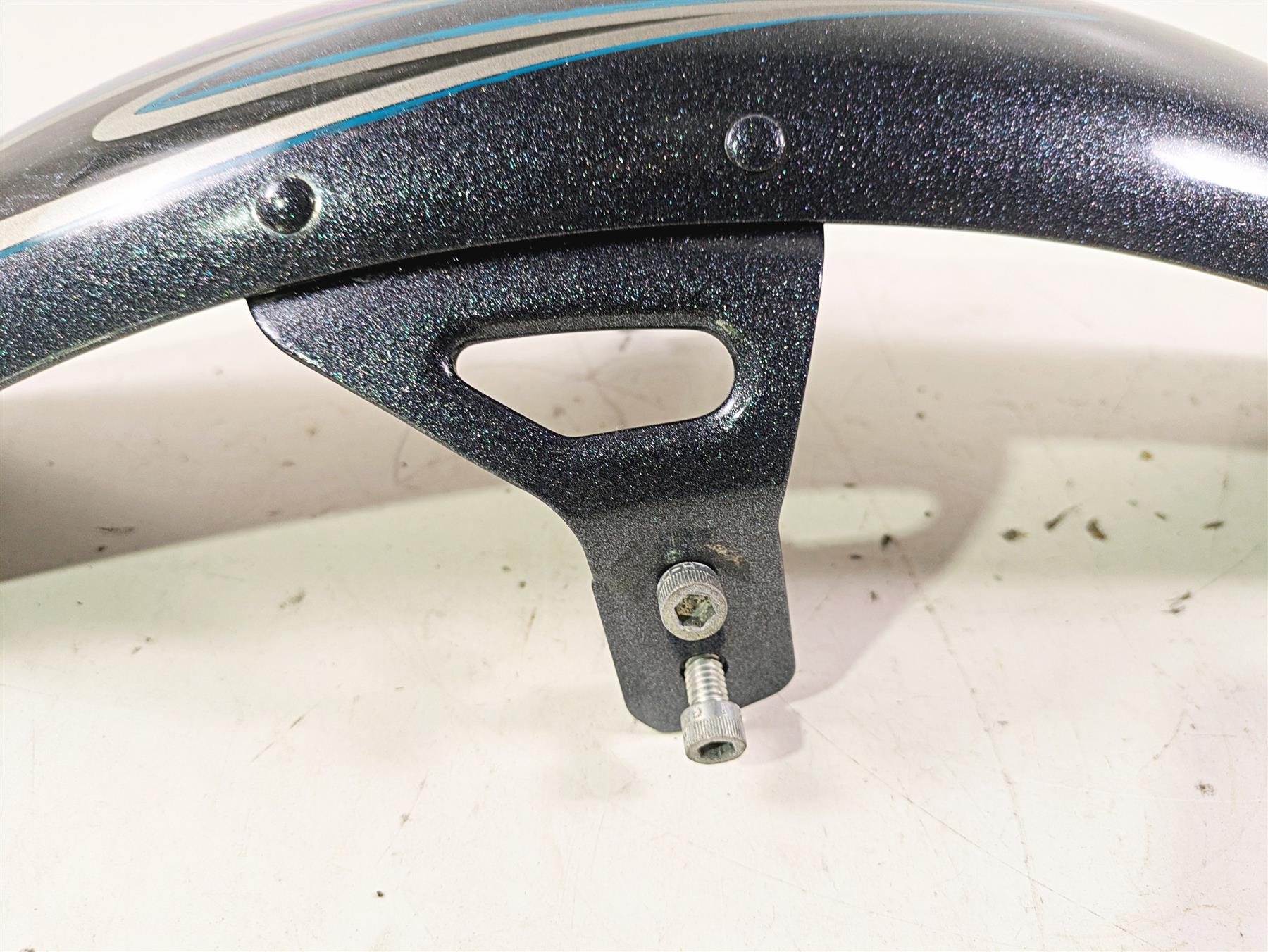 2015 Harley FXDL Dyna Low Rider Front Fender - Black Magic 60139-06B - Image 7