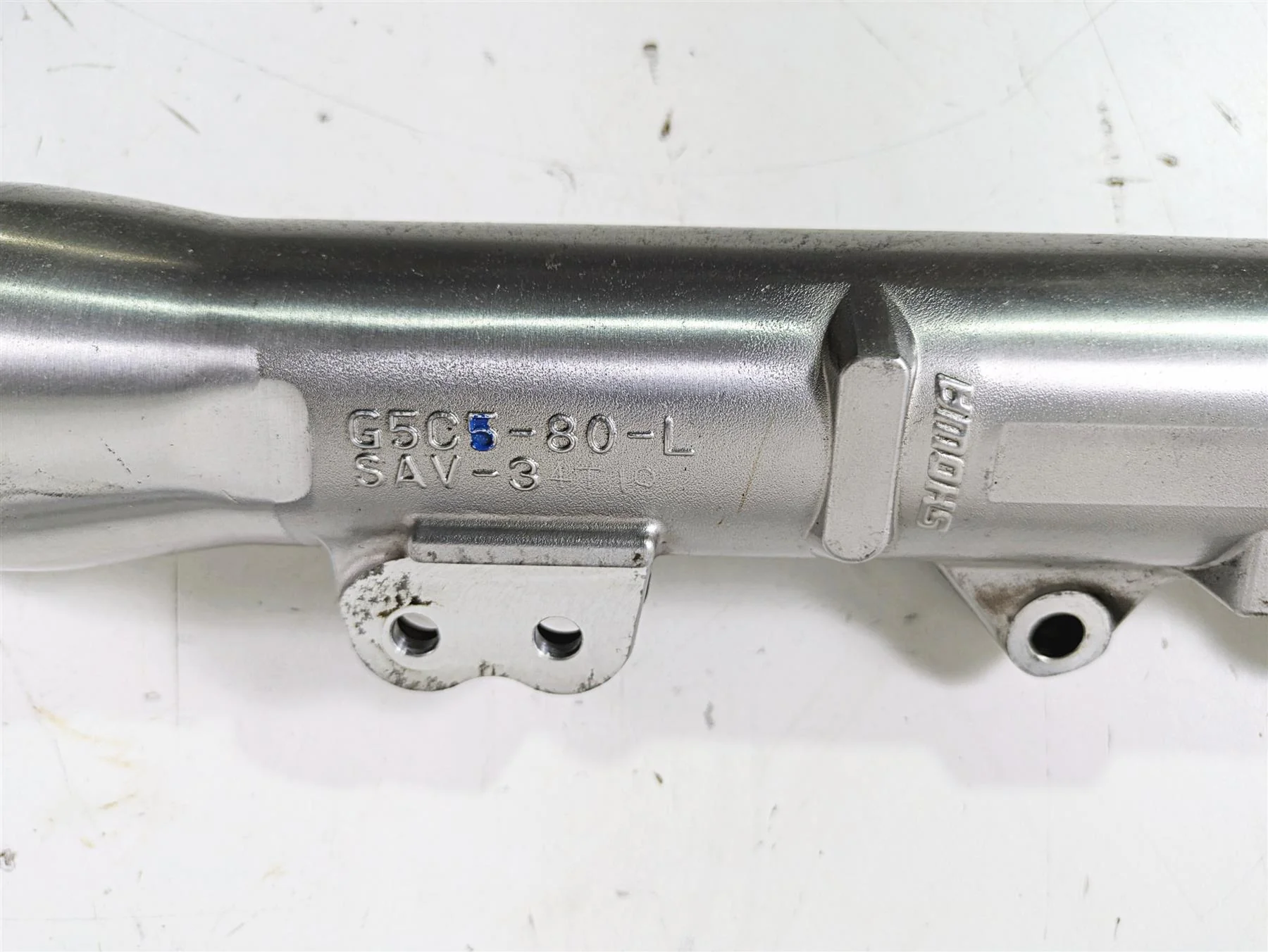 2015 Harley FXDL Dyna Low Rider Front Fork Leg Set 49mm Showa 45400052 45400051 - Image 4