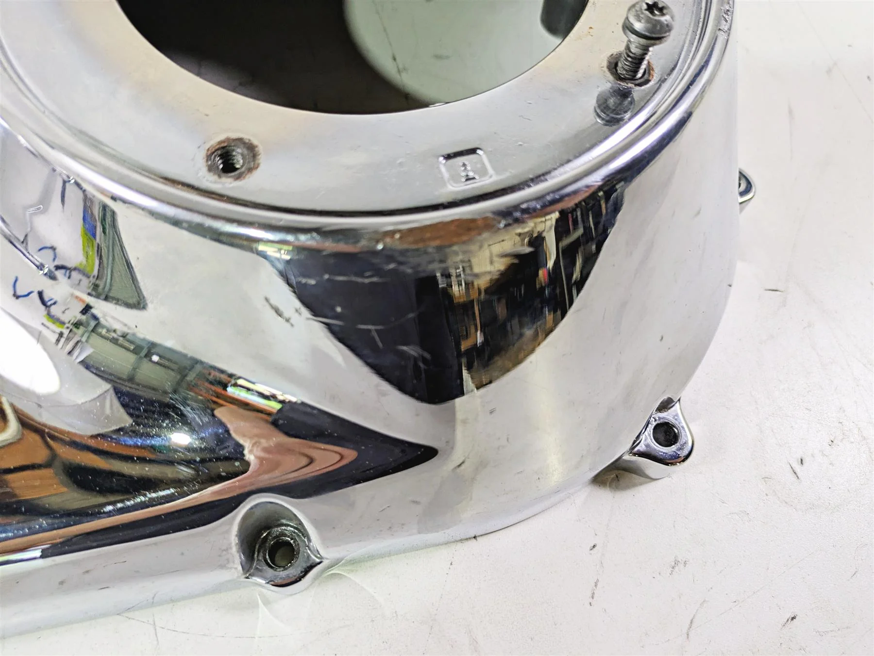 2015 Harley FXDL Dyna Low Rider Outer Primary Drive Clutch Cover -Mid 60761-06A - Image 9