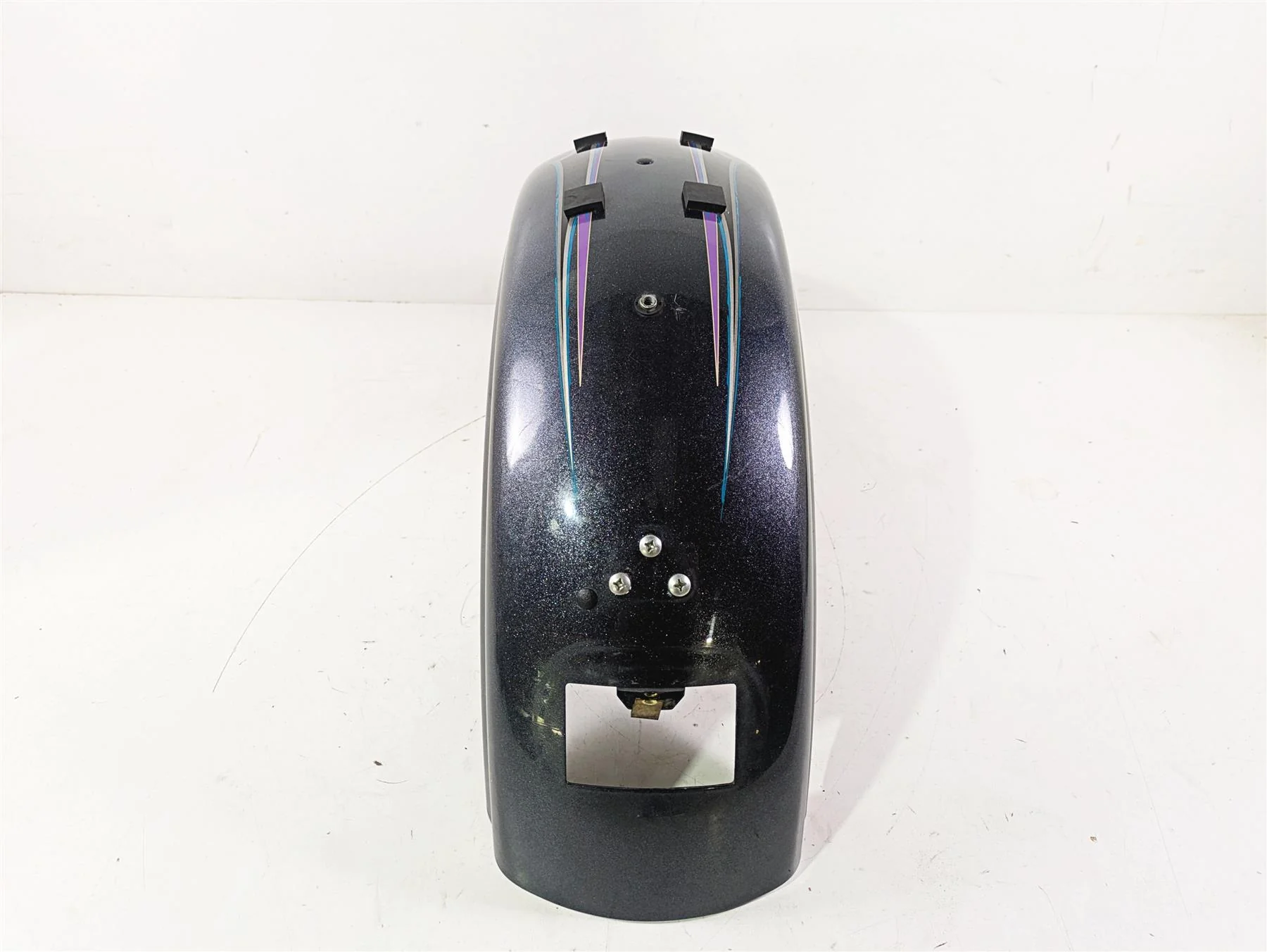 2015 Harley FXDL Dyna Low Rider Rear Fender - Black Magic - Small Dent 59634-06A - Image 12