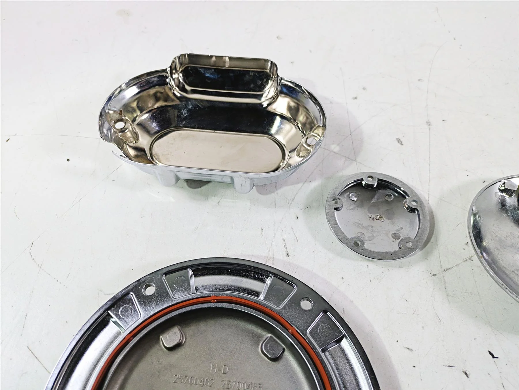2015 Harley Touring FLHTKL E -Glide Low Gold Flames Chrome Cover Set 61319-09 - Image 12