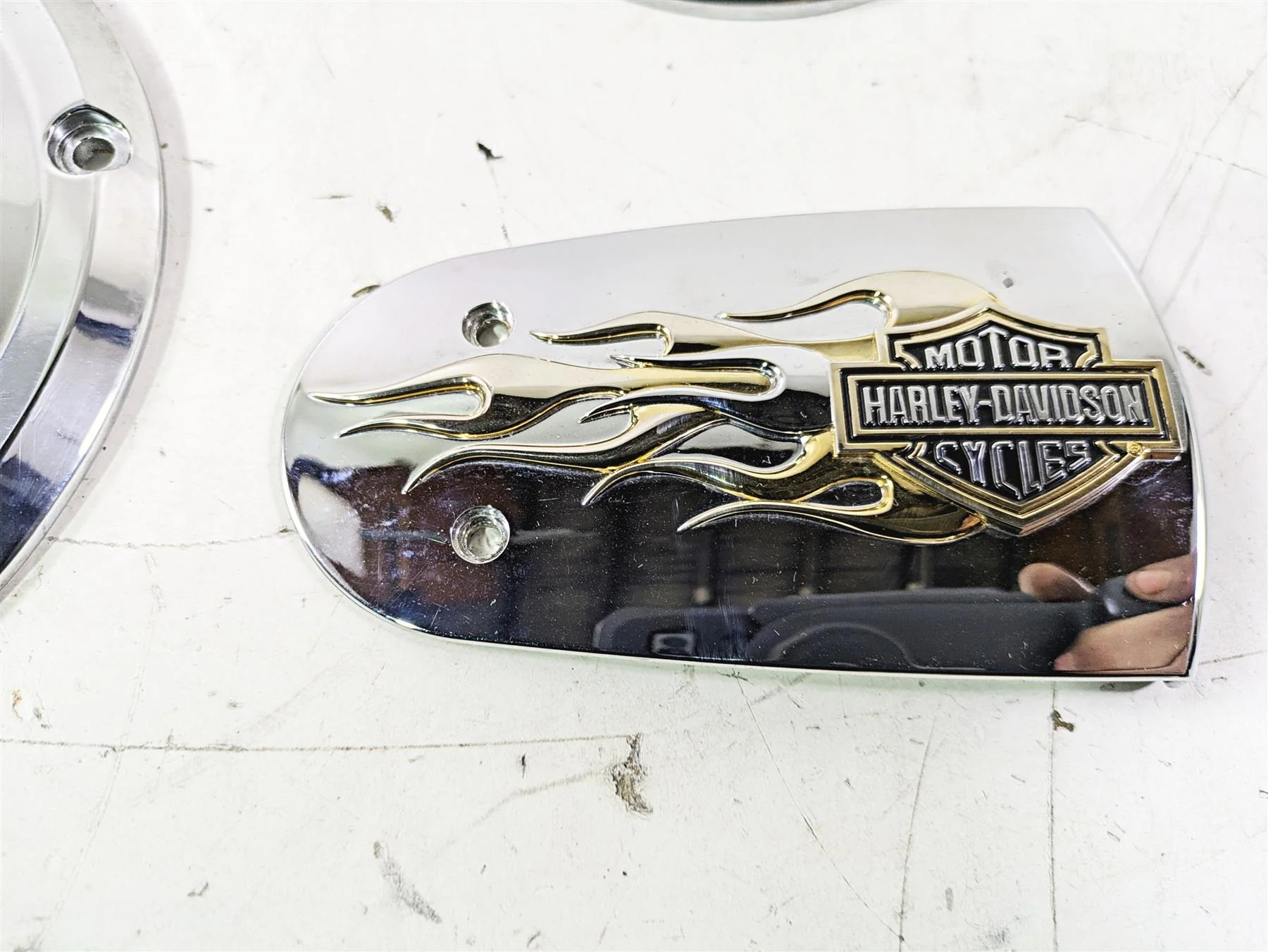 2015 Harley Touring FLHTKL E -Glide Low Gold Flames Chrome Cover Set 61319-09 - Image 3