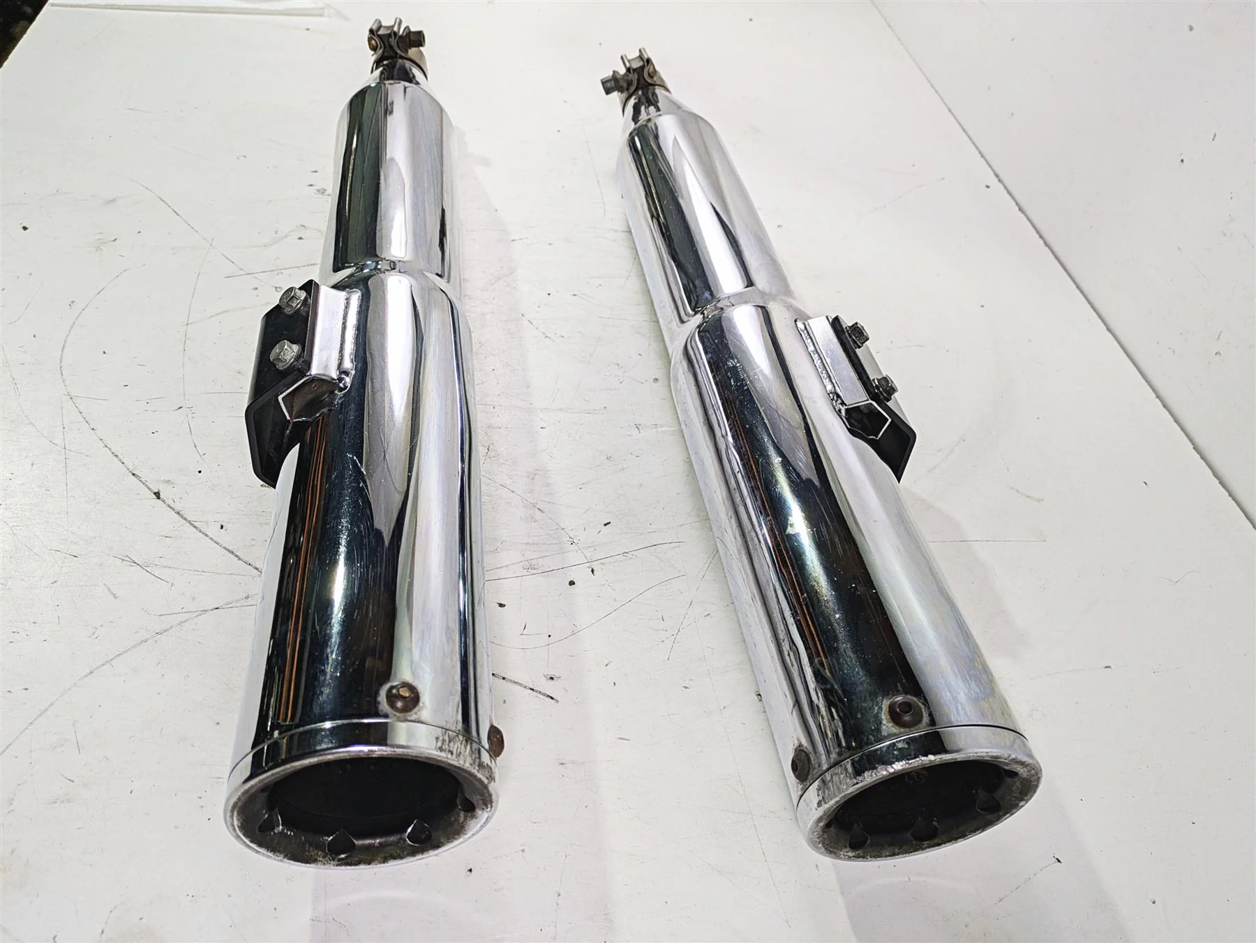 2015 Harley Touring FLHTKL E -Glide Low HI Output Vance Hines Slip On Exhaust Muffler 16455 - Image 2