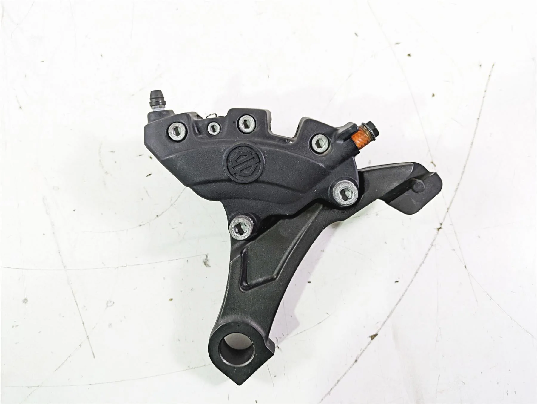 2015 Harley Touring FLHTKL E -Glide Low Rear Brake Caliper & Bracket 44080-08C - Image 5