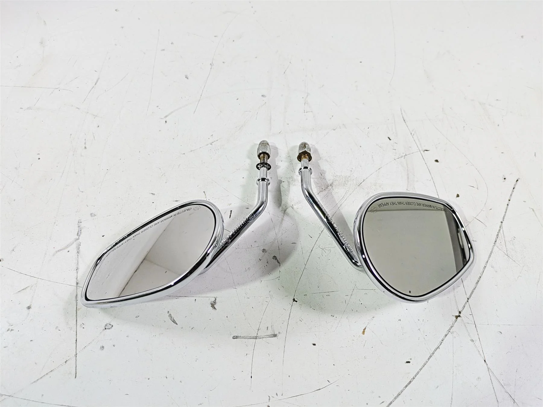 2015 Harley Touring FLHTKL E -Glide Low Rear View Mirror Set 91840-03B 91845-03B - Image 3