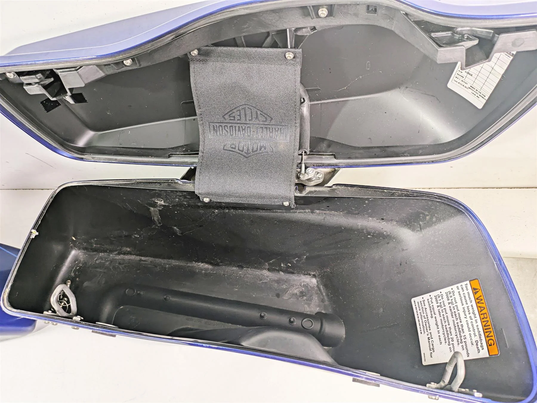 2015 Harley Touring FLHTKL Electra Glide Right Left Saddlebag Set + Key 90200412 - Image 9